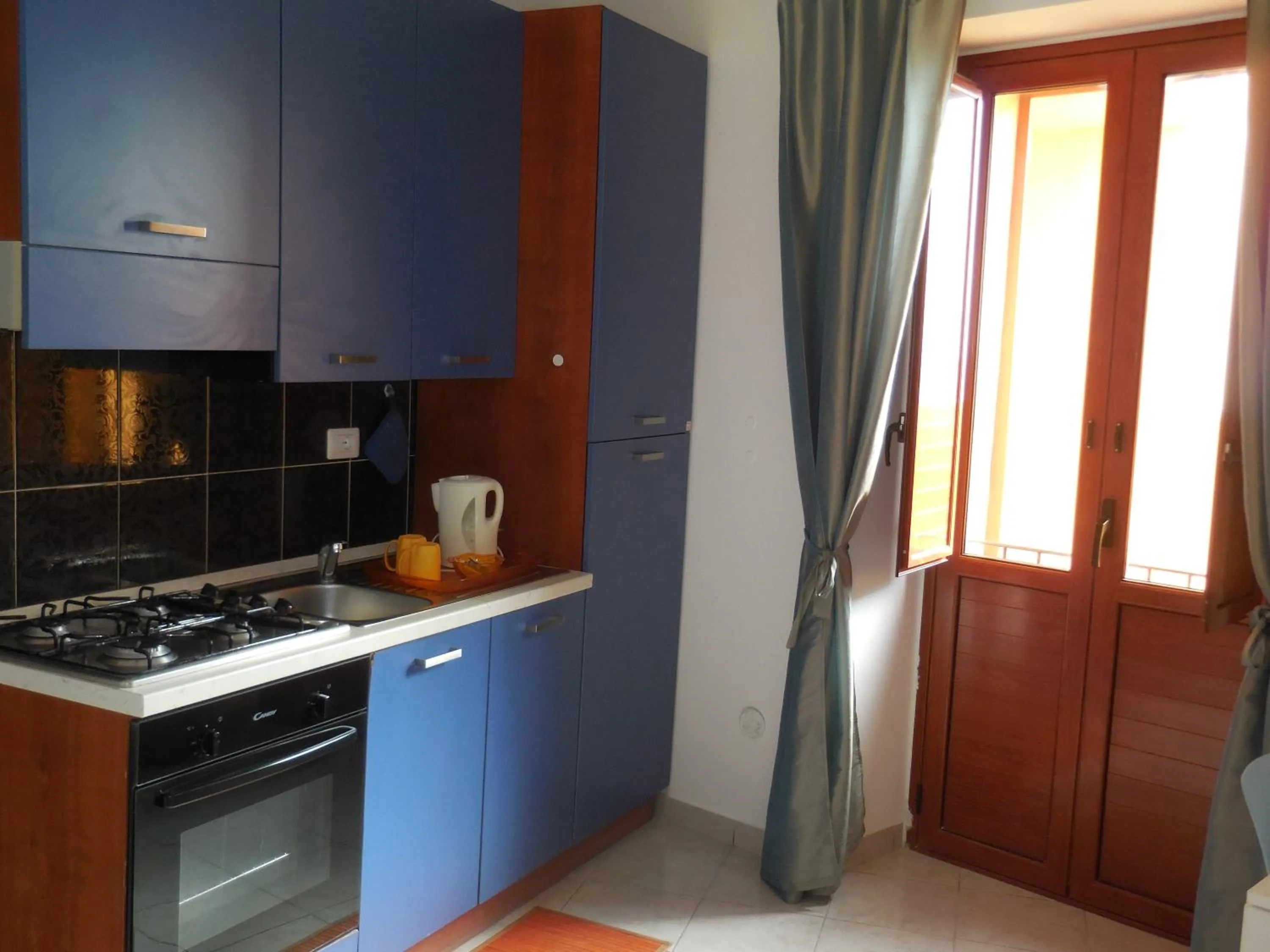 Kitchen or kitchenette in Le Casette del Porto di Sciacca