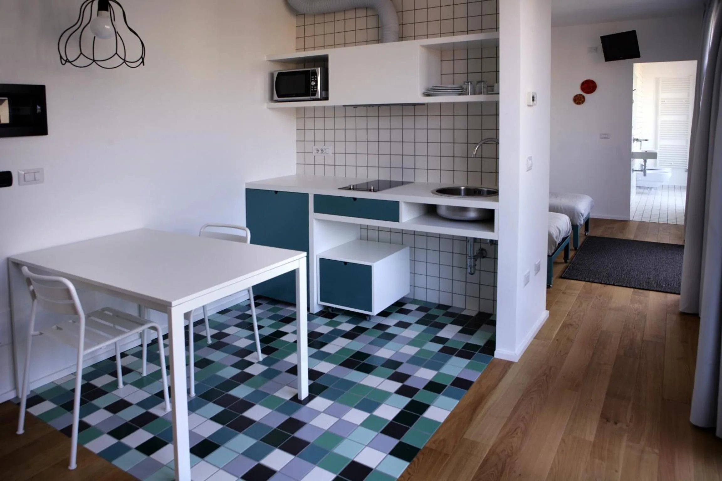 Kitchen or kitchenette in Mxp Rooms Guest House