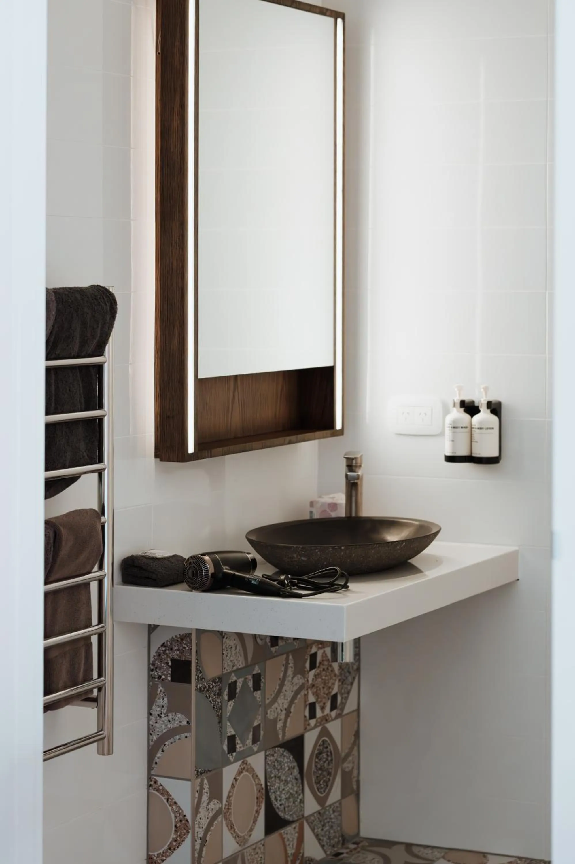 Shower in The Continental Hotel