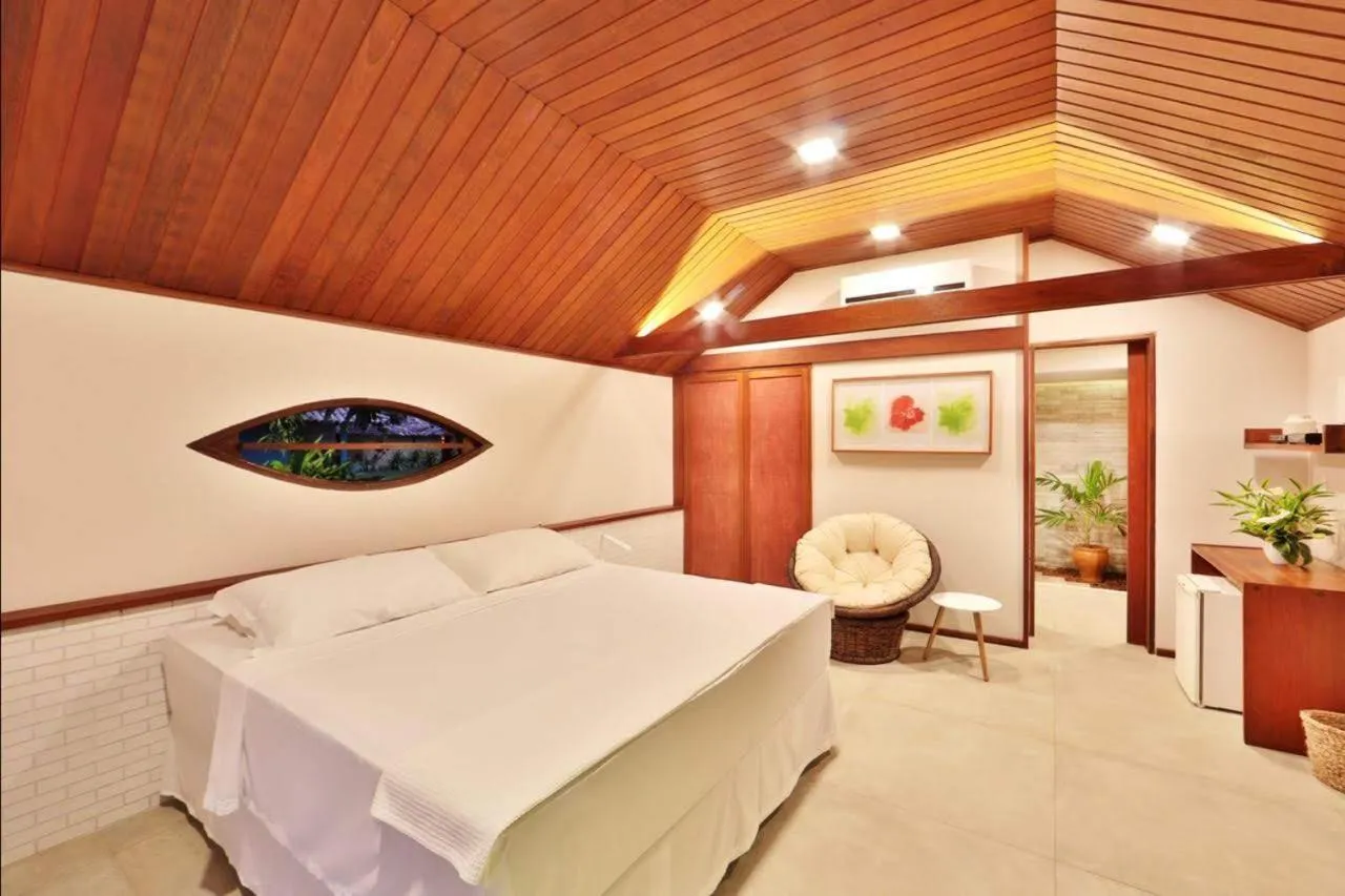 Bed in Pousada Sitio da Prainha