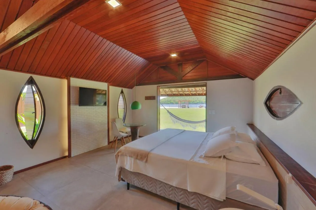 Bed in Pousada Sitio da Prainha