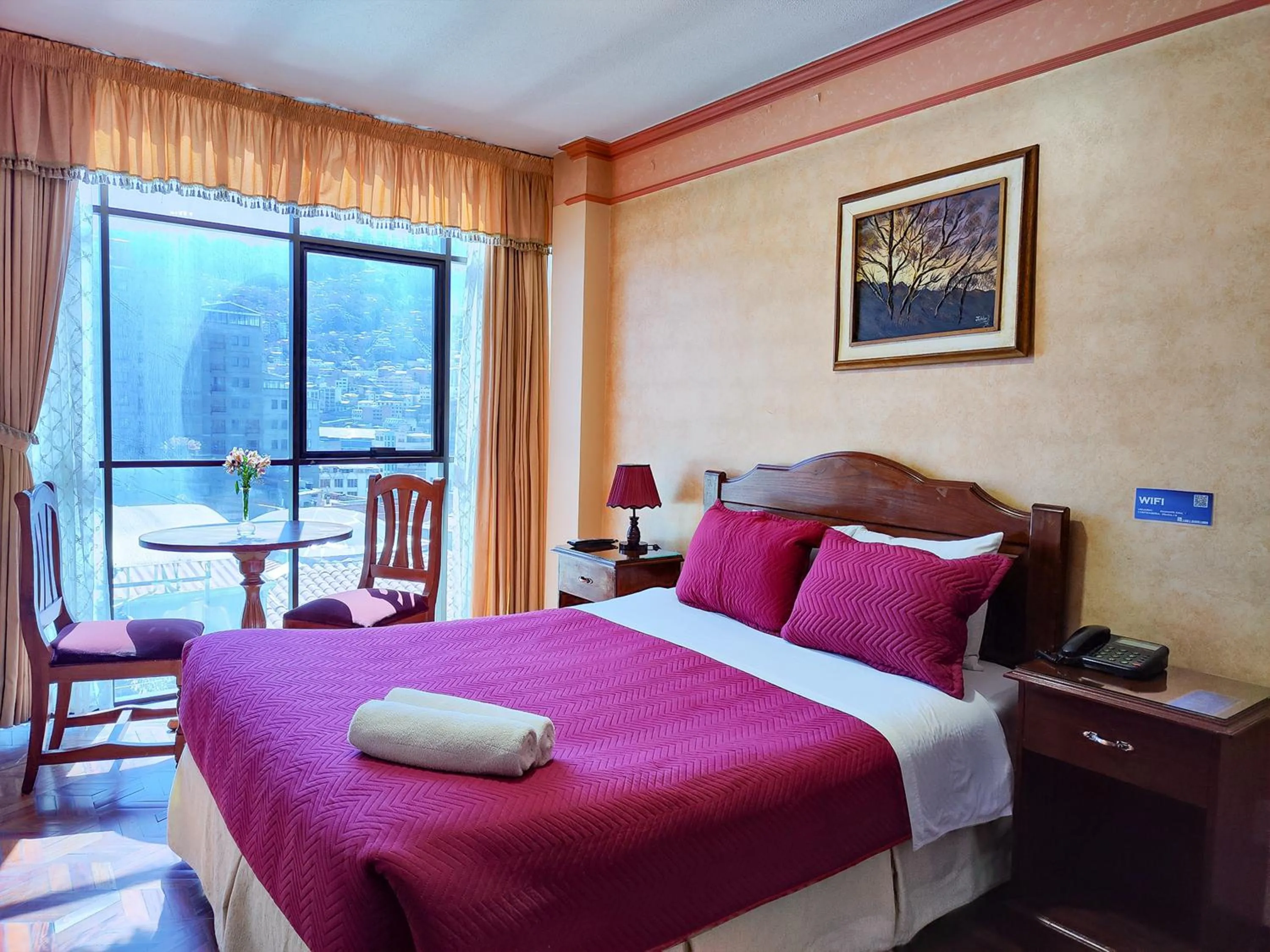 Bedroom, Bed in Hotel Diamante Azul