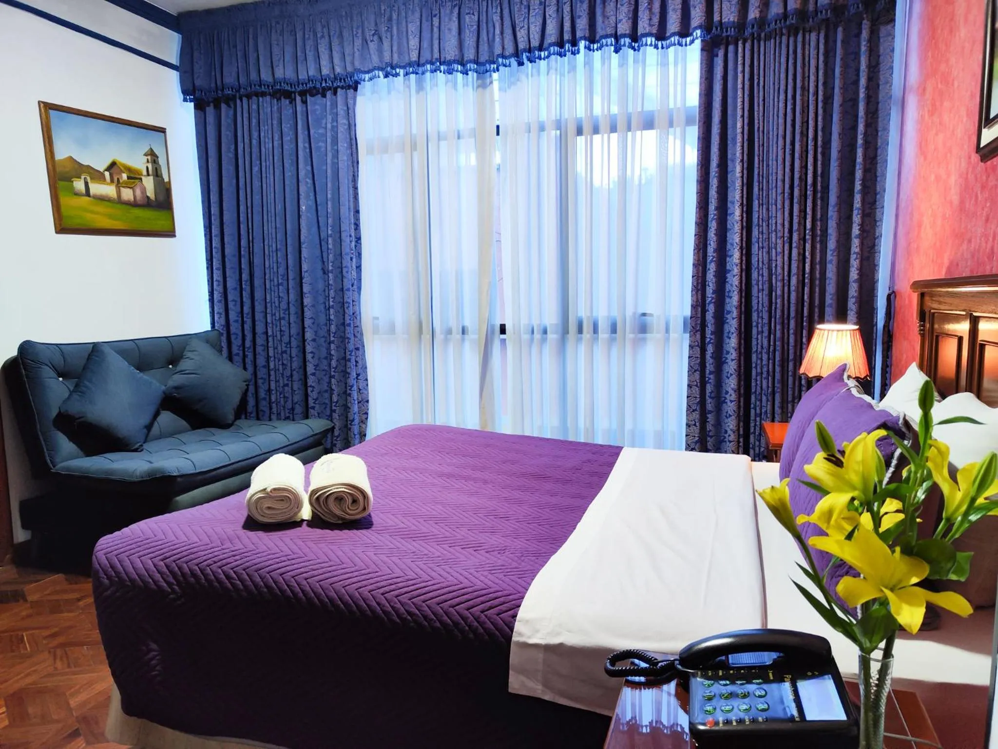 Bed in Hotel Diamante Azul