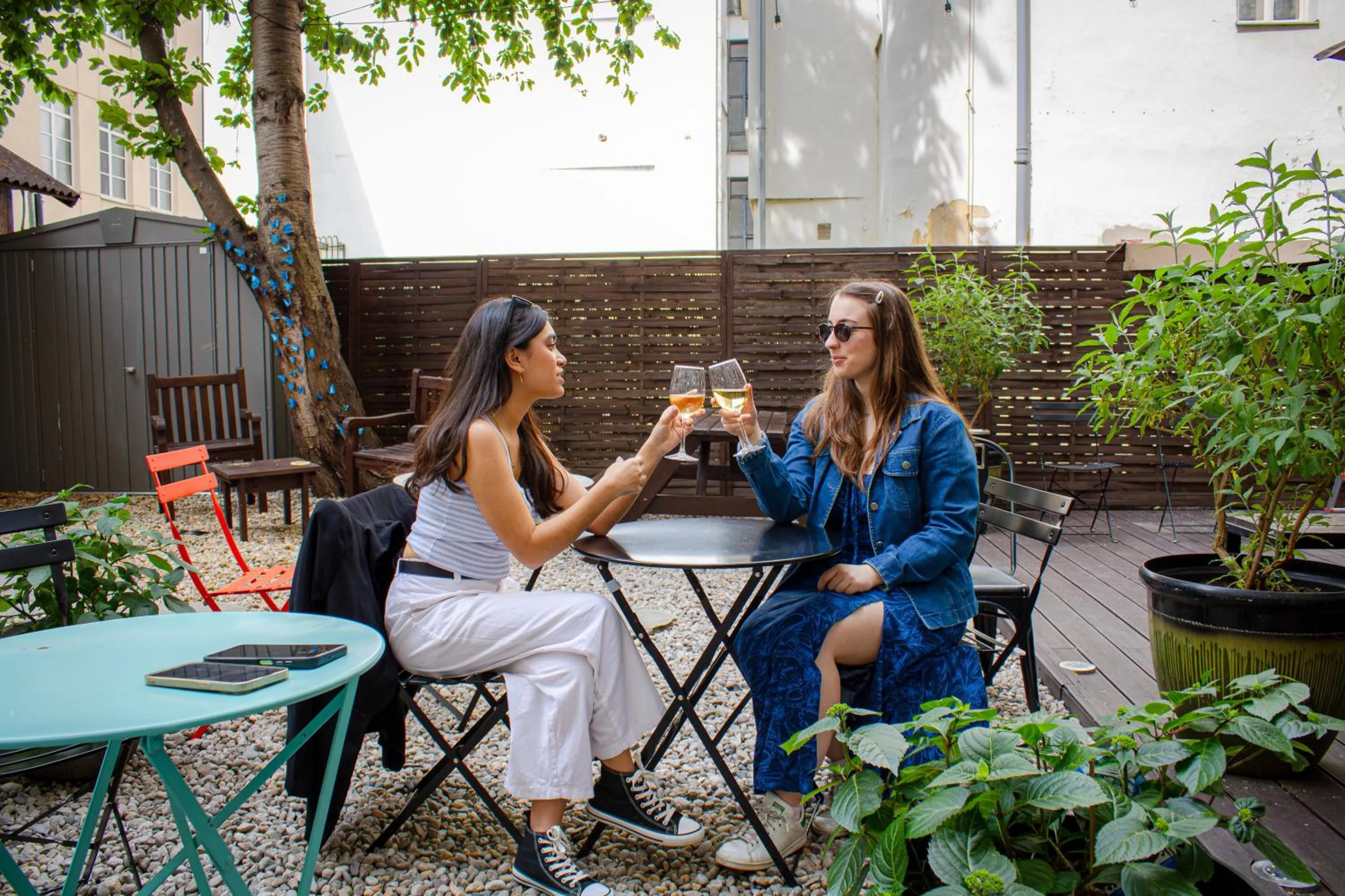 Patio in Prague Dream Hostel