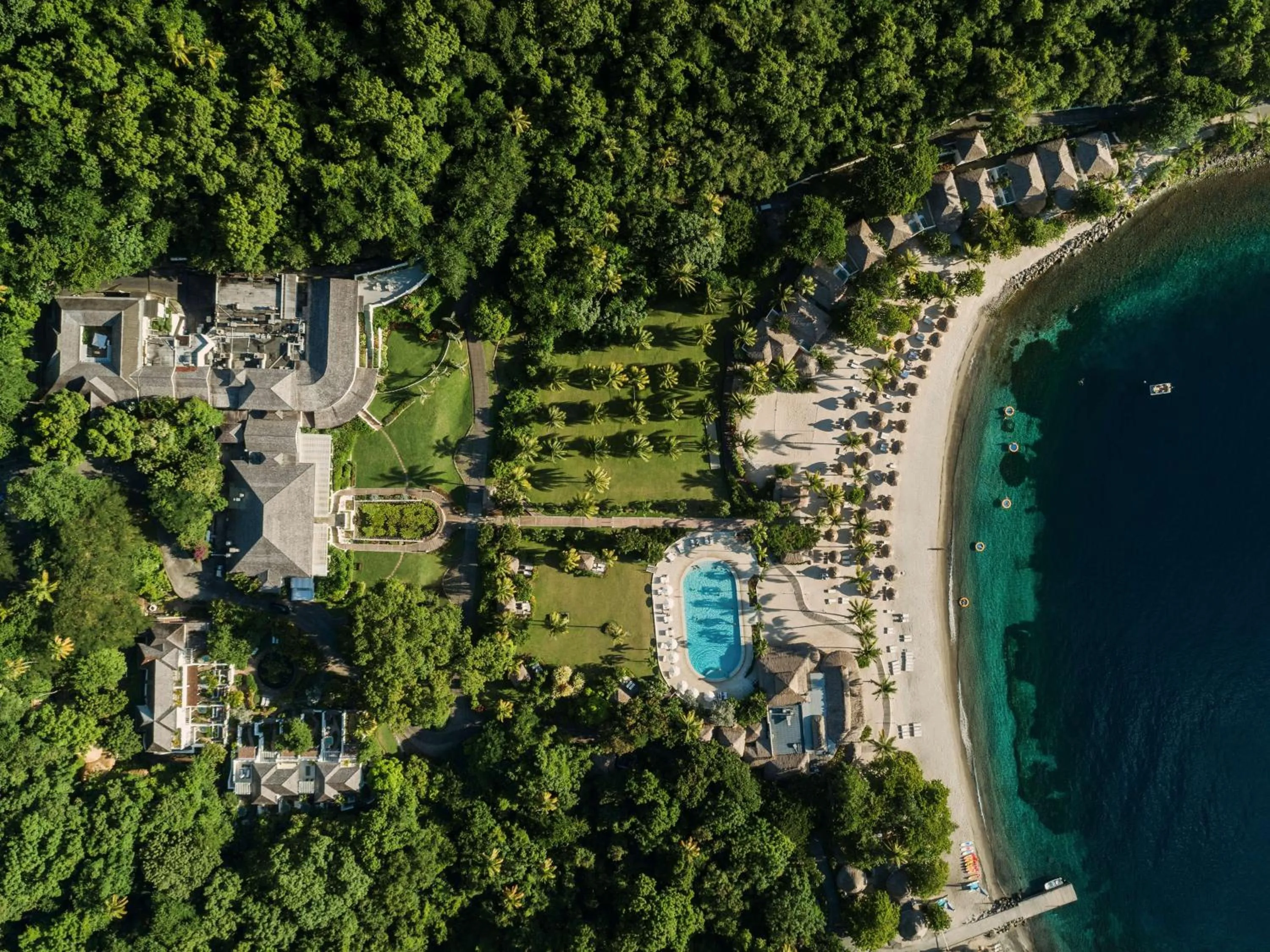 Bird's eye view in Sugar Beach, A Viceroy Resort
