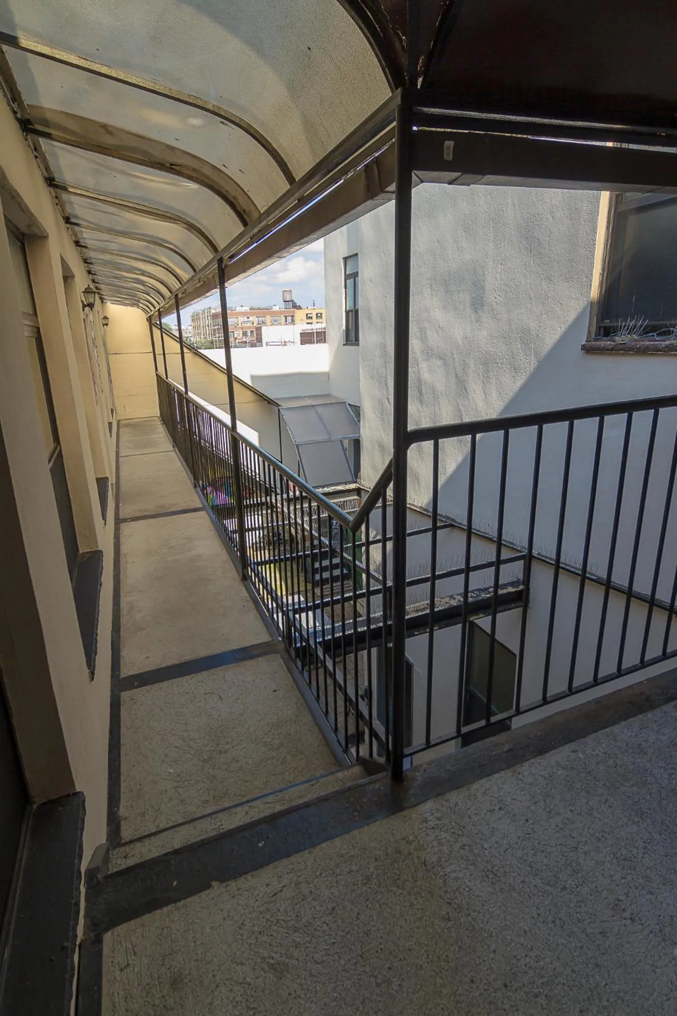 Property building in NY Moore Hostel