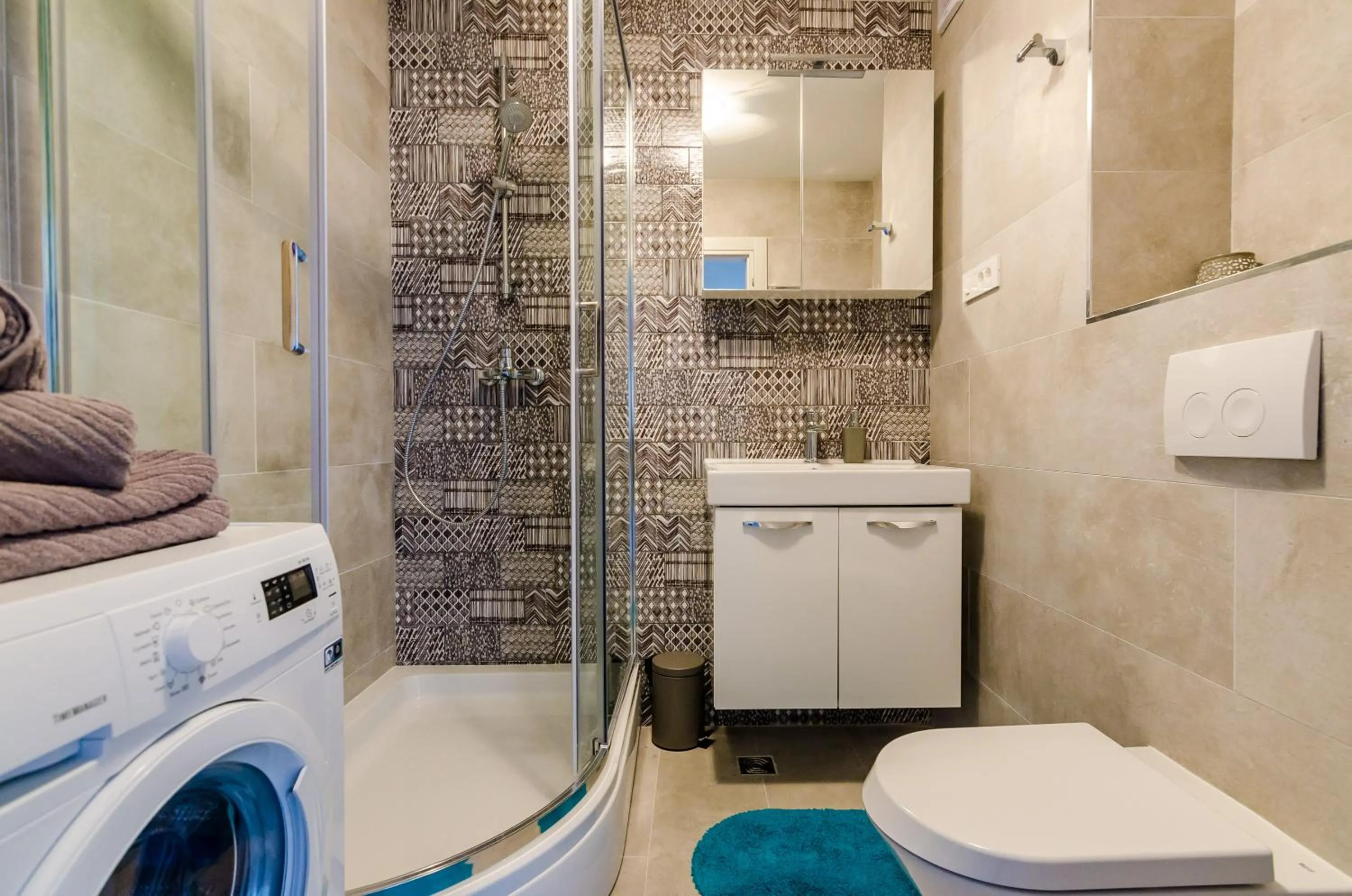 Bathroom in Apartments Lazarin