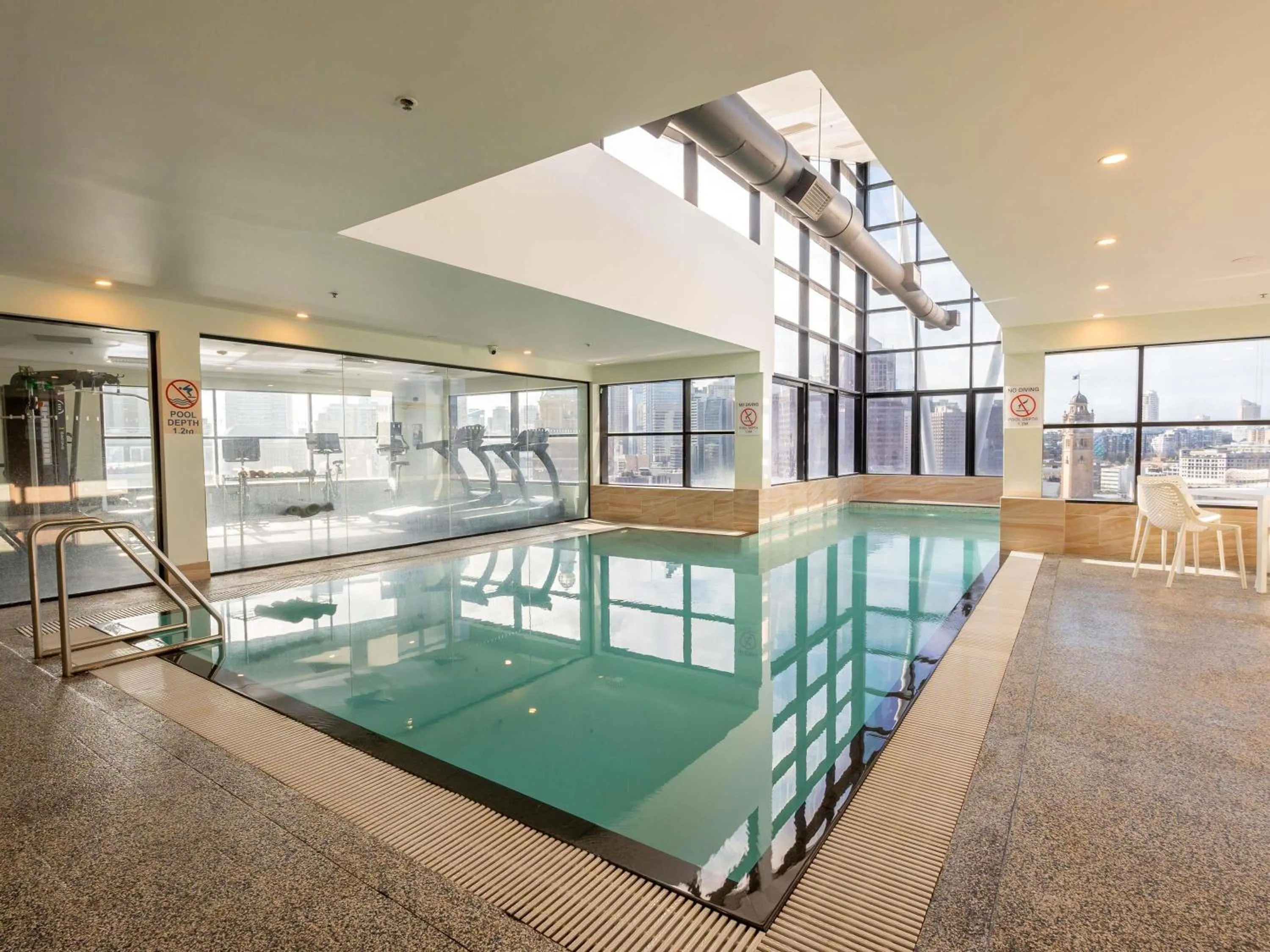 Pool view in Mercure Sydney