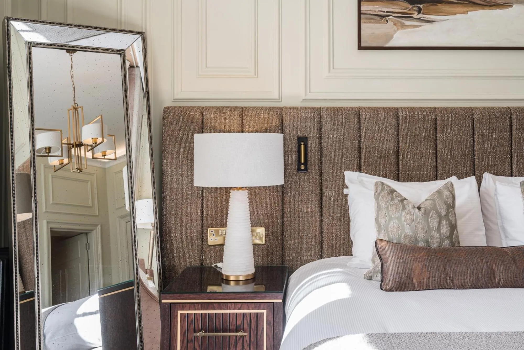 Bed in Dunkeld House Hotel