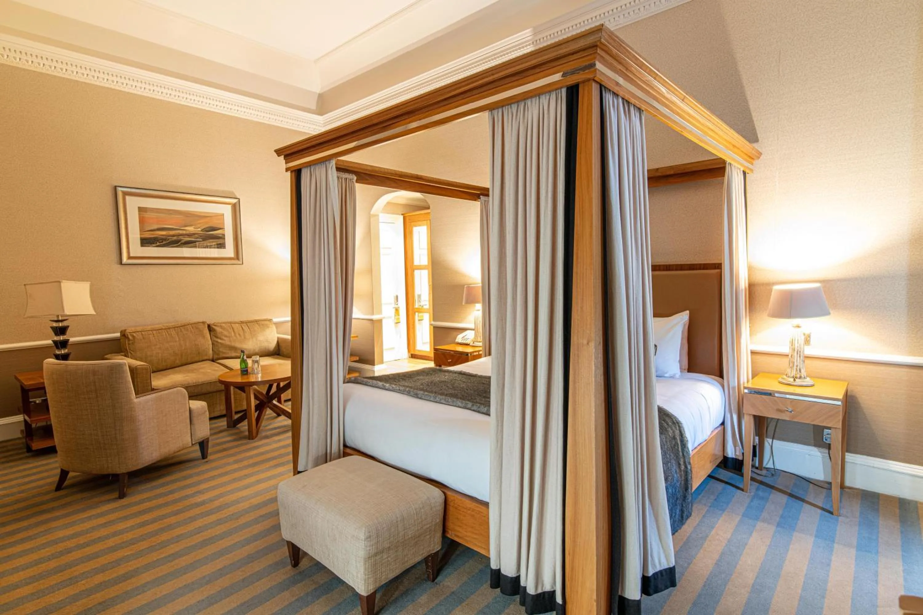 Bed in Dunkeld House Hotel