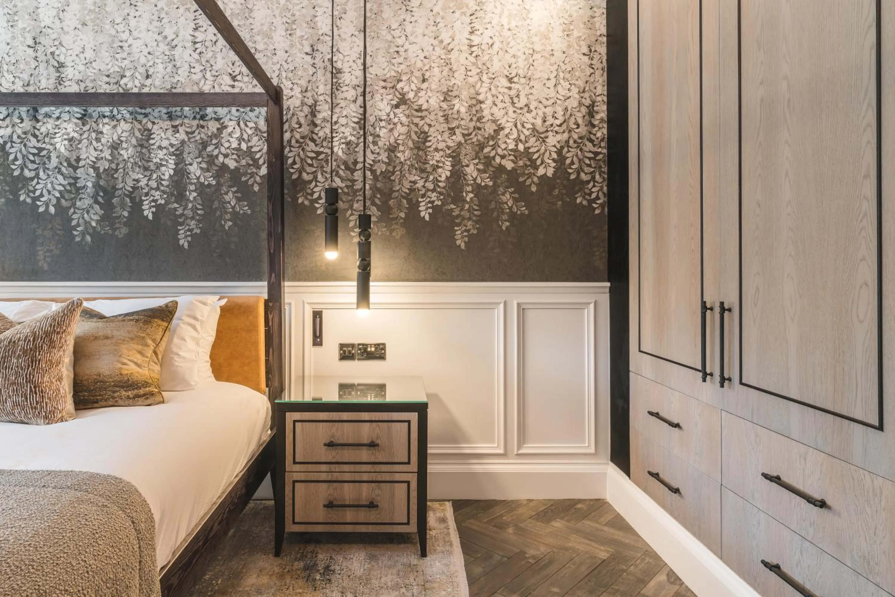 Bed in Dunkeld House Hotel