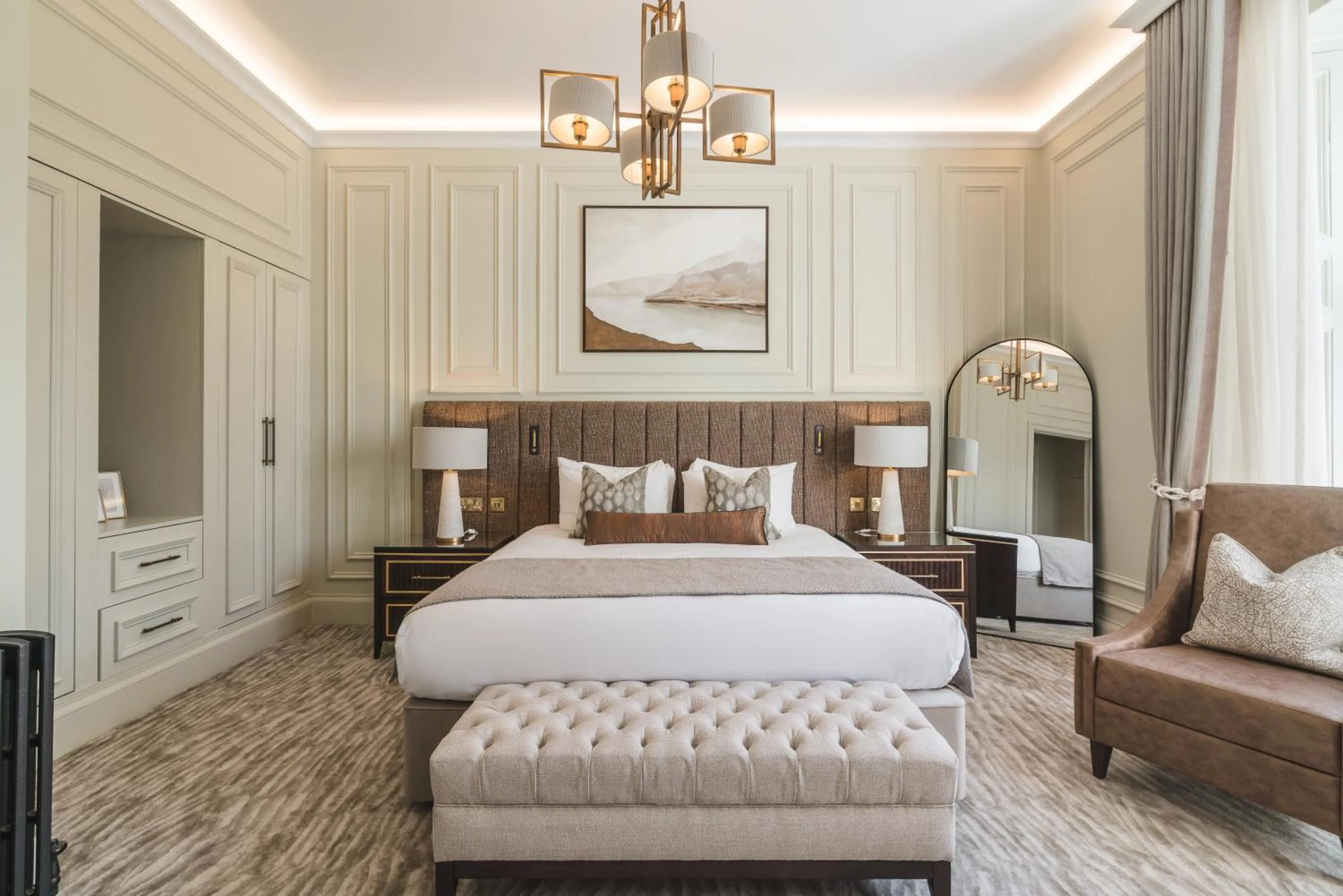 Bed in Dunkeld House Hotel