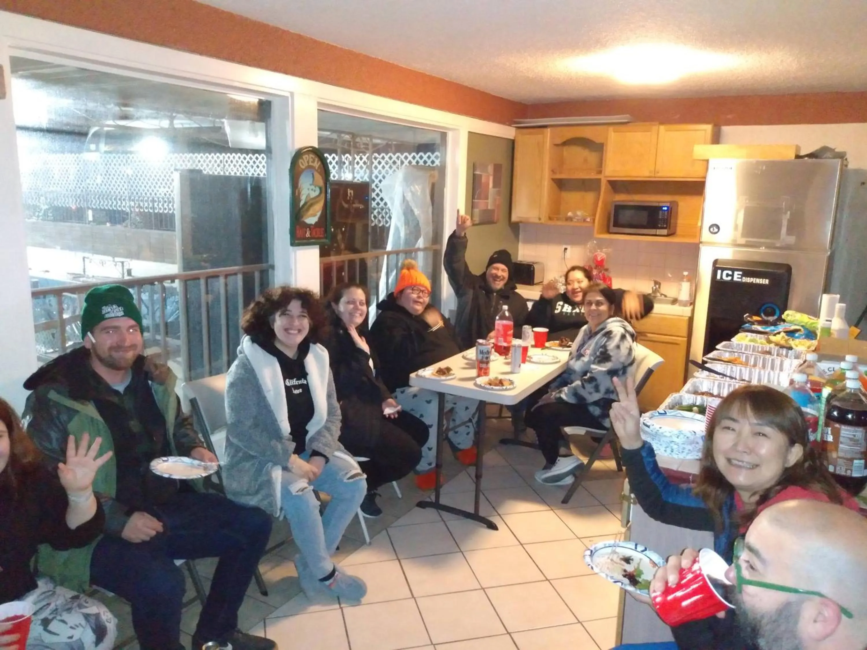 Guests in Mountain View Motel