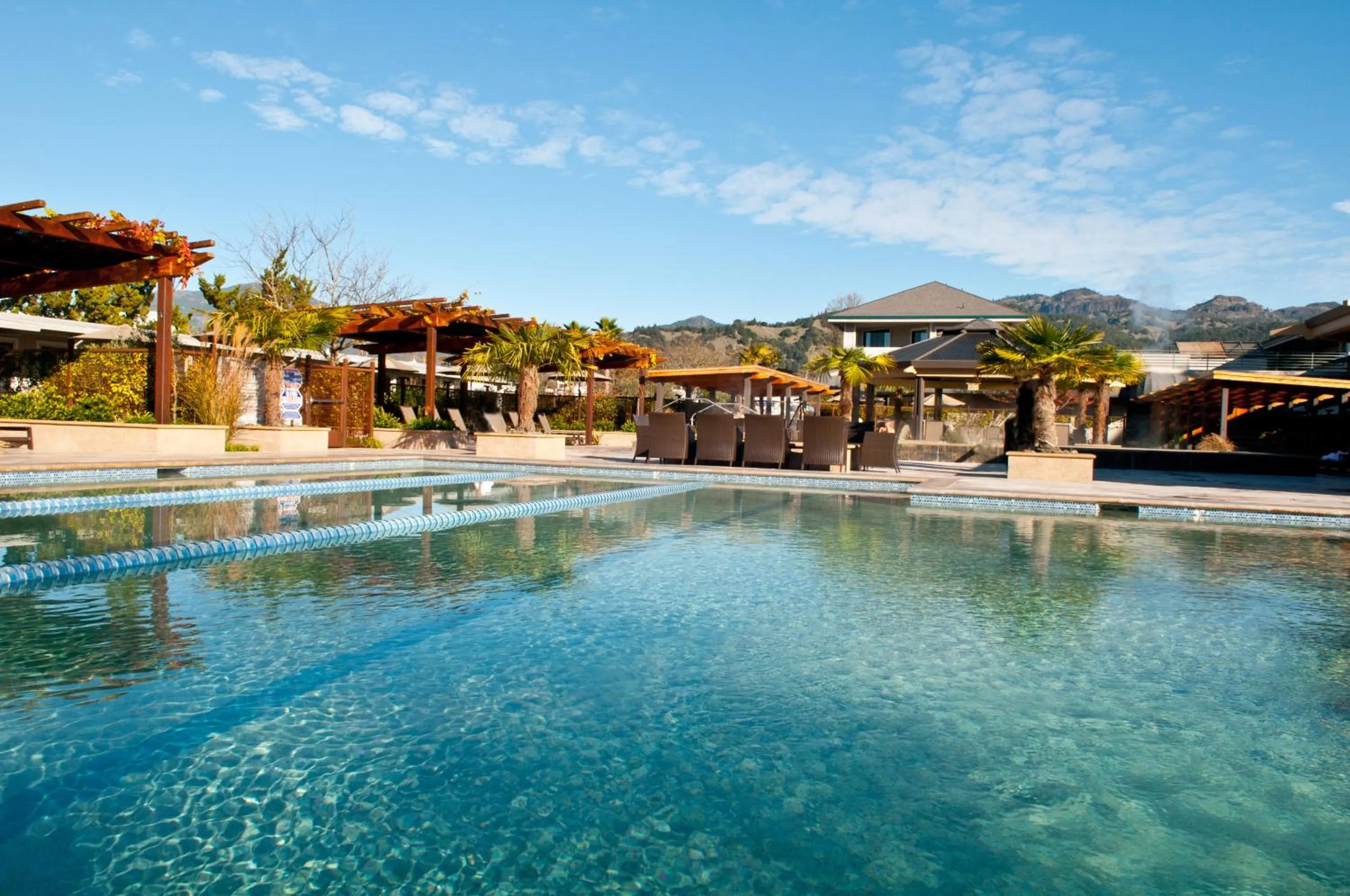 Swimming pool in Calistoga Spa Hot Springs - Authentic Hot Springs Spa & Resort