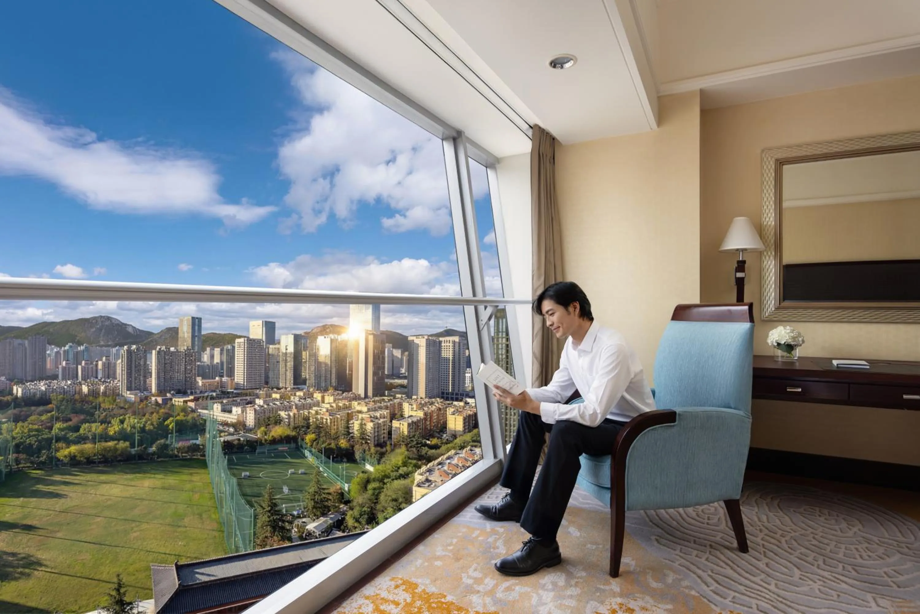 Garden view in Shangri-La Xian