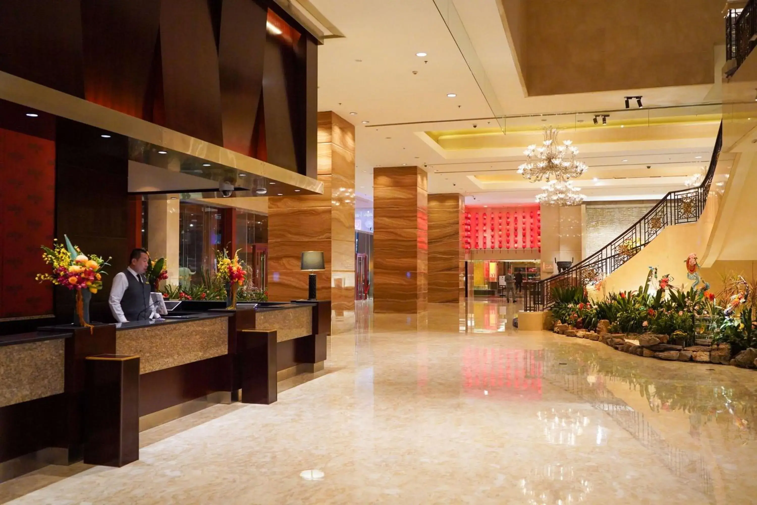 Lobby or reception in Shangri-La Xian Lobby or reception in Shangri-La Xian