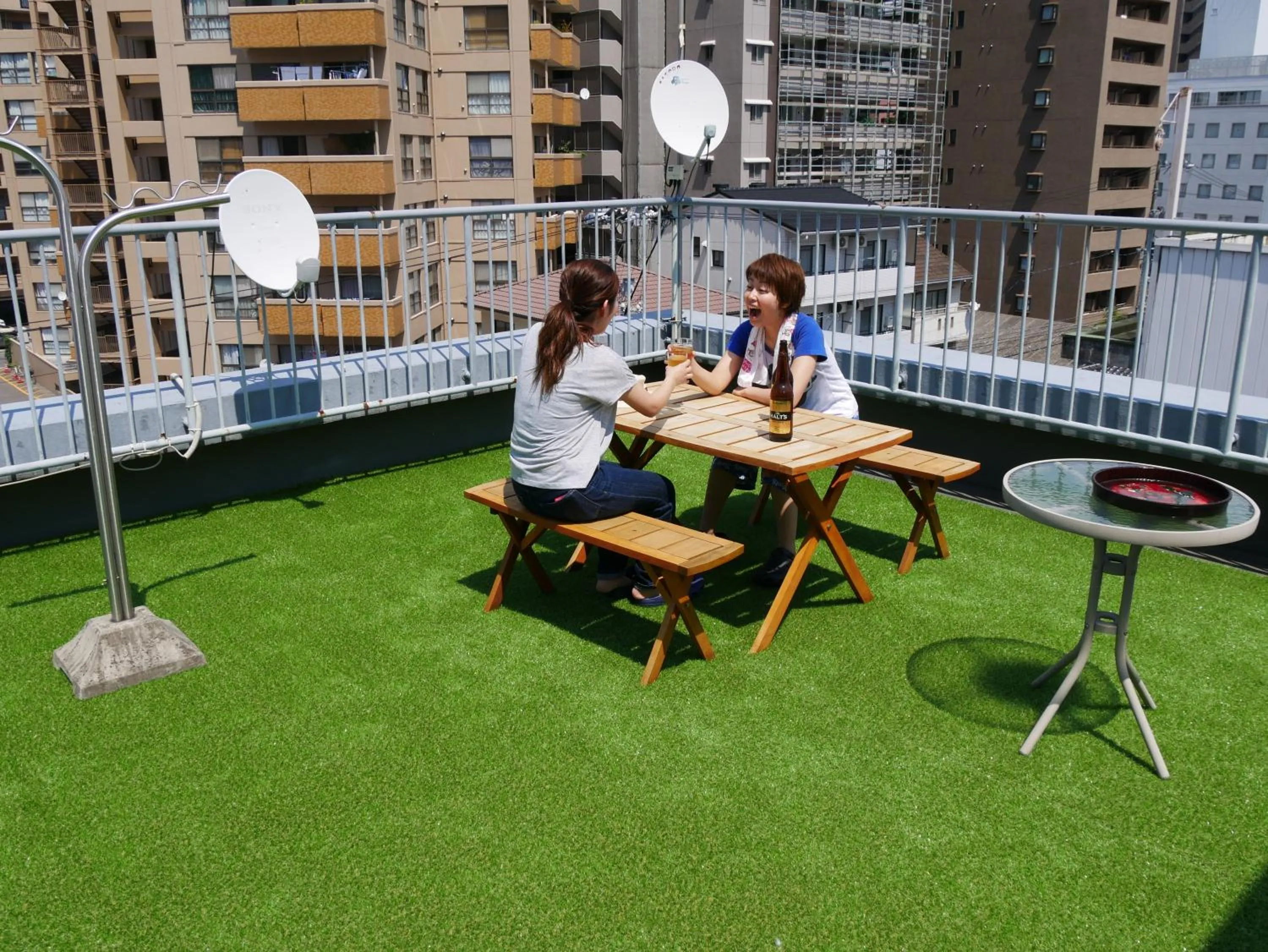 Guests in J-Hoppers Hiroshima Guesthouse