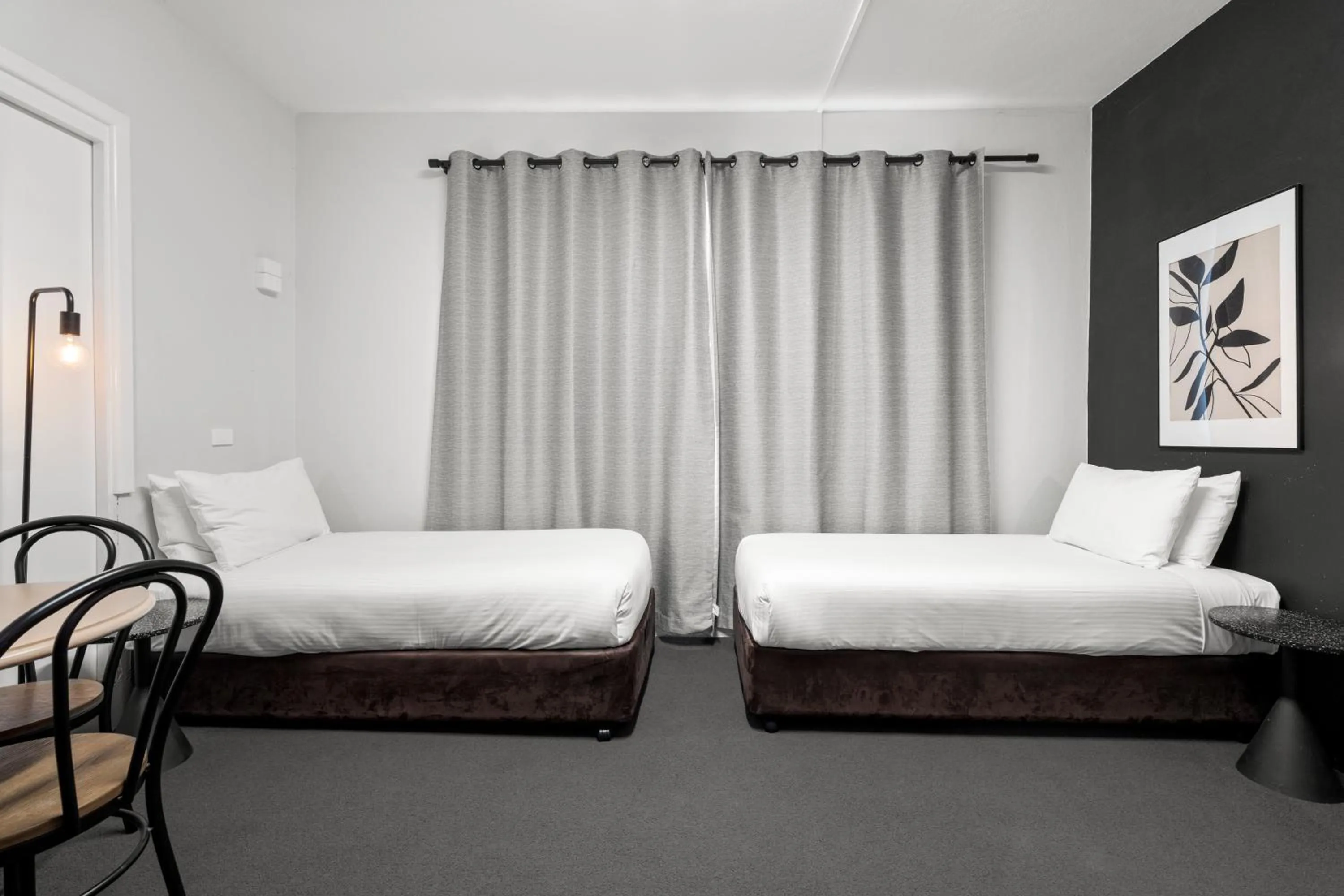 Bed in Motel Echo Point