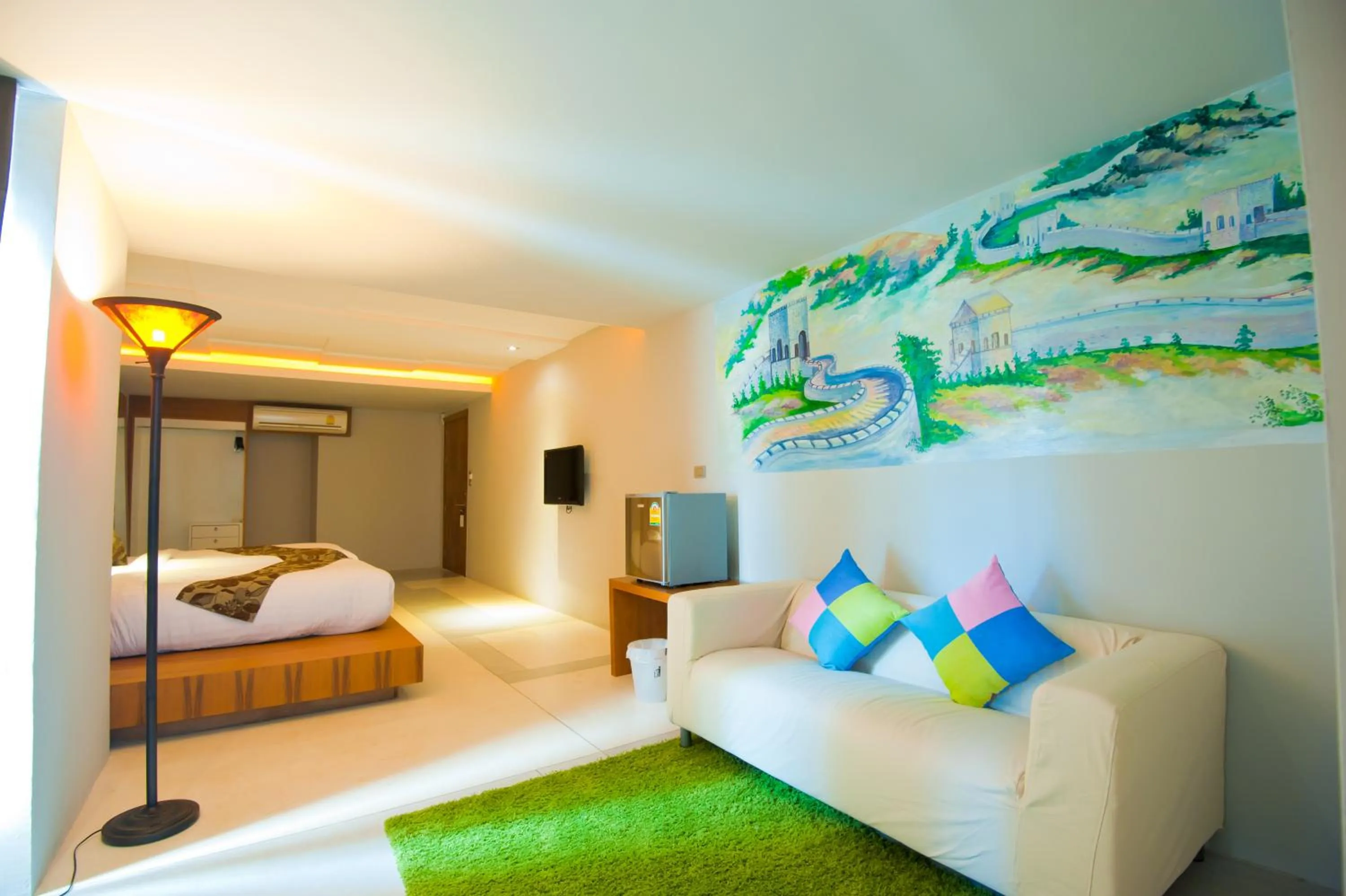 Living room, Bed in Chalay Monta