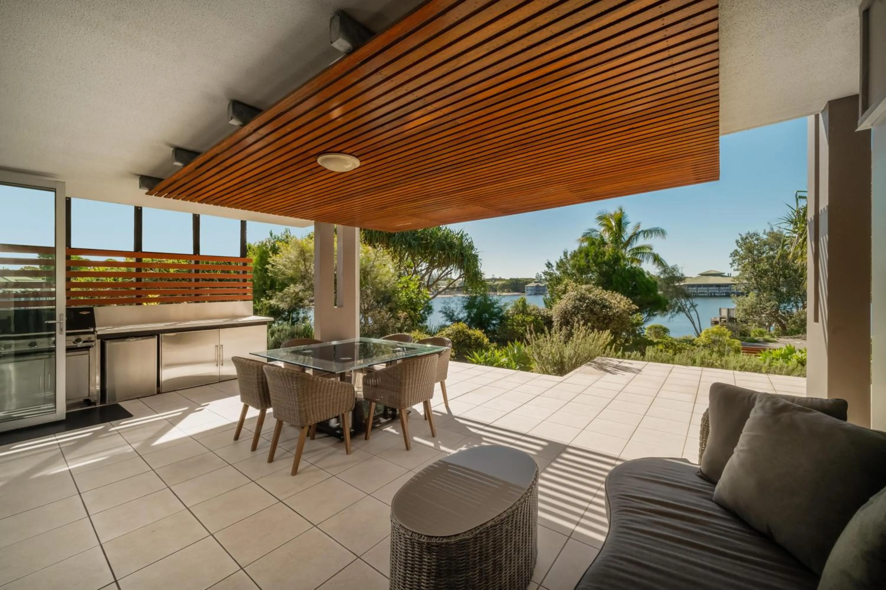 Patio in The Sebel Twin Waters