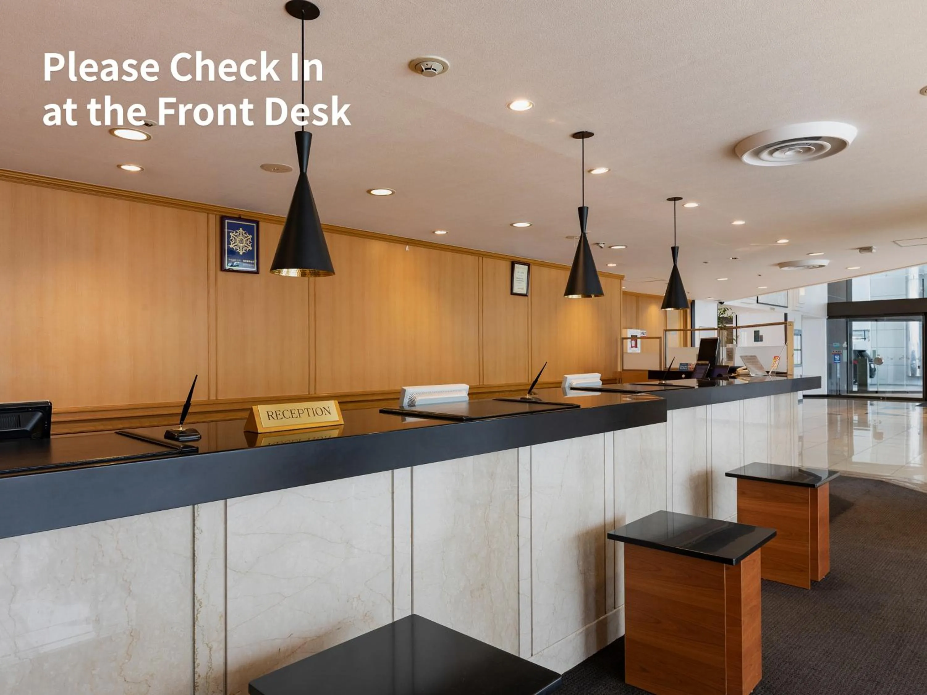 Lobby or reception in Nishitetsu Inn Fukuoka