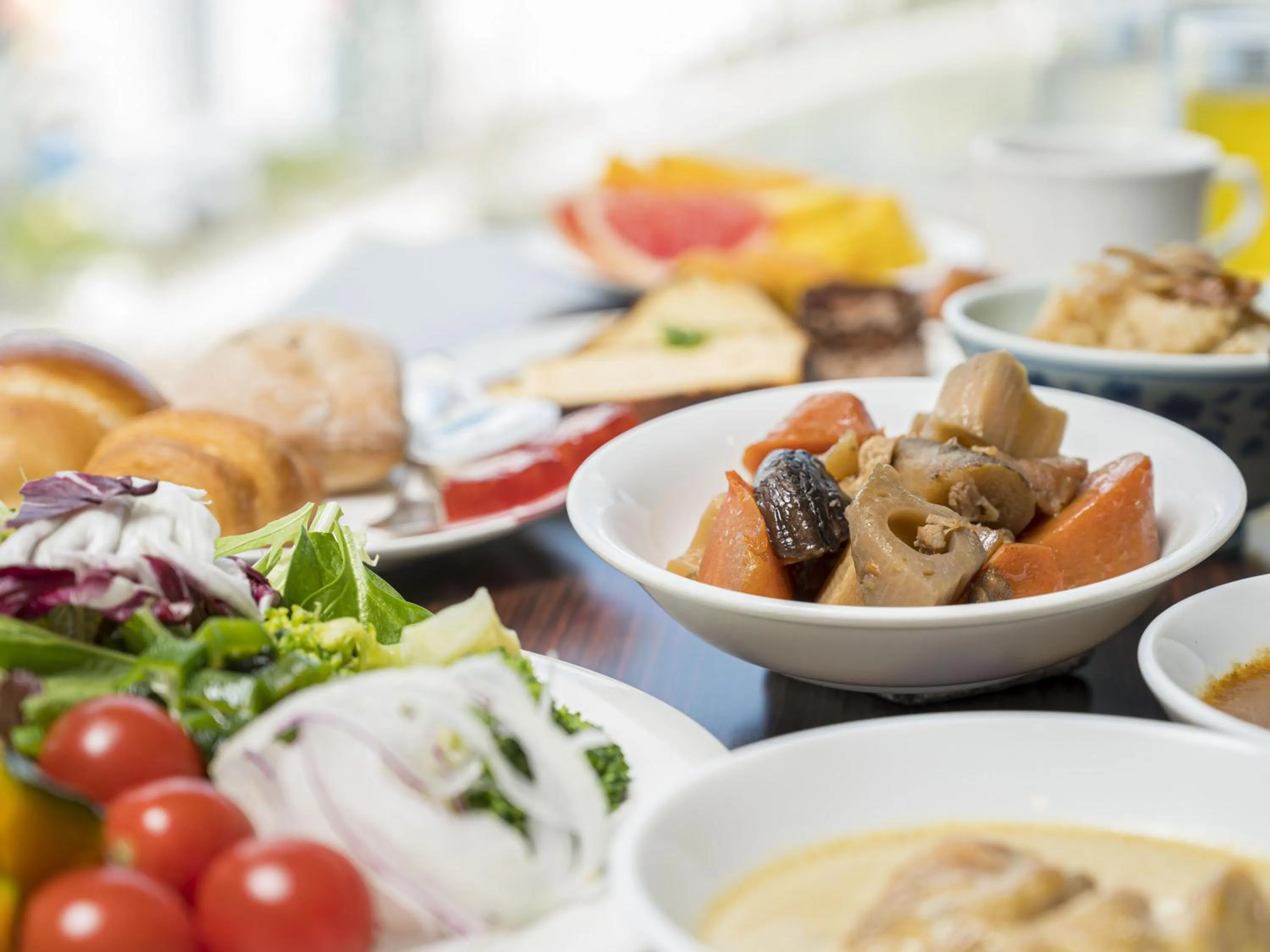 Buffet breakfast in Nishitetsu Inn Fukuoka