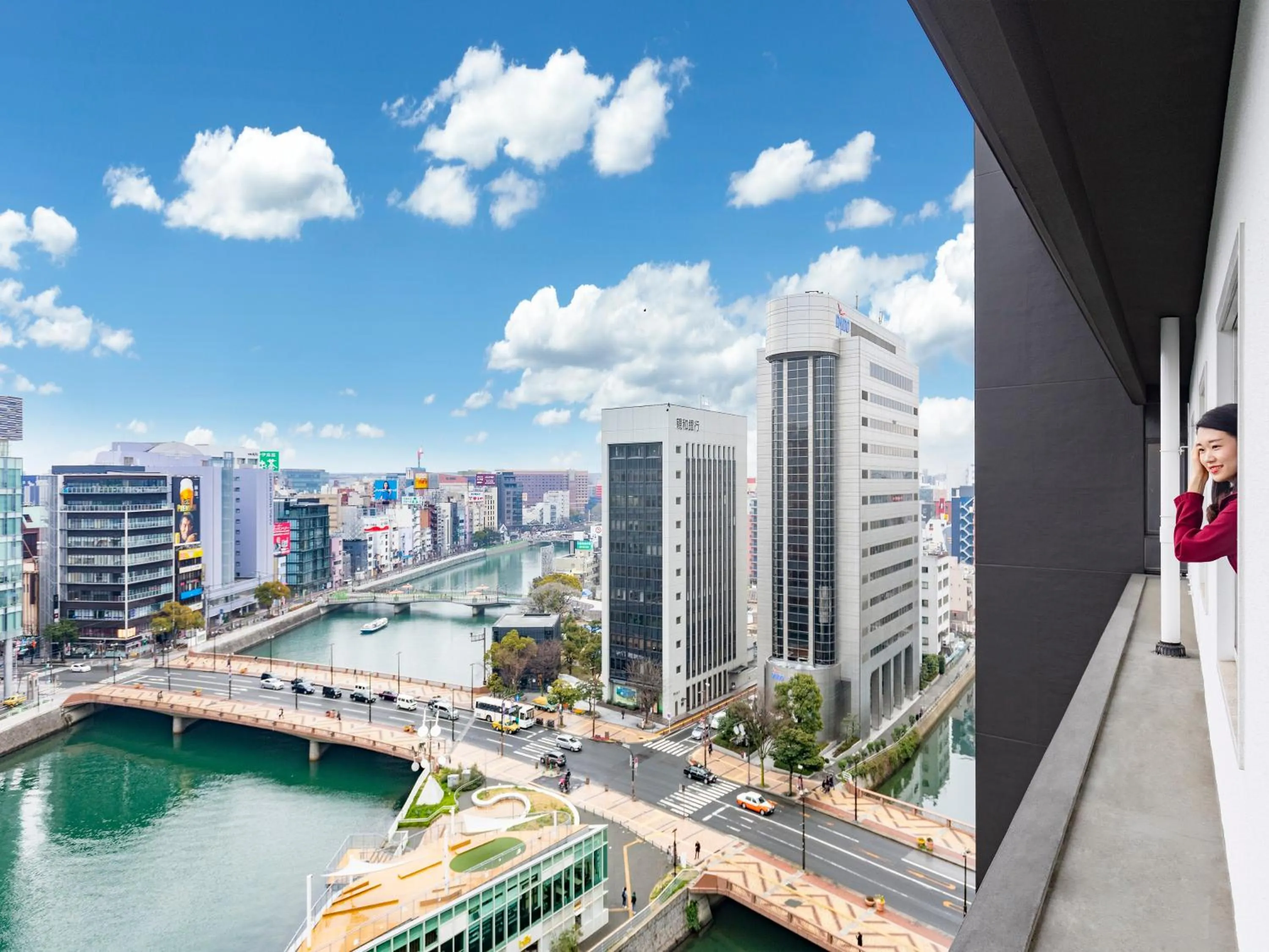 River view in Nishitetsu Inn Fukuoka