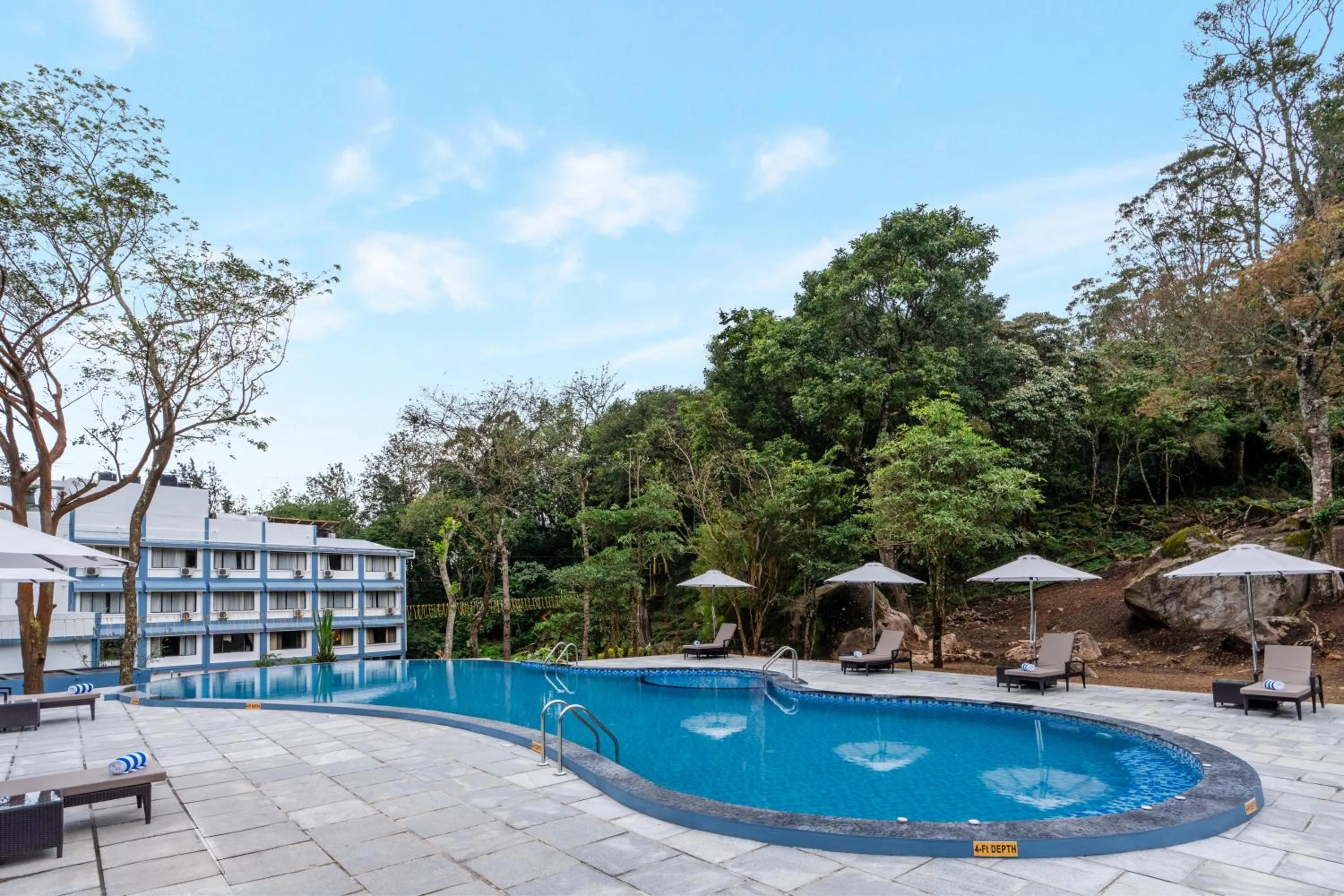 Swimming pool in Sterling Munnar