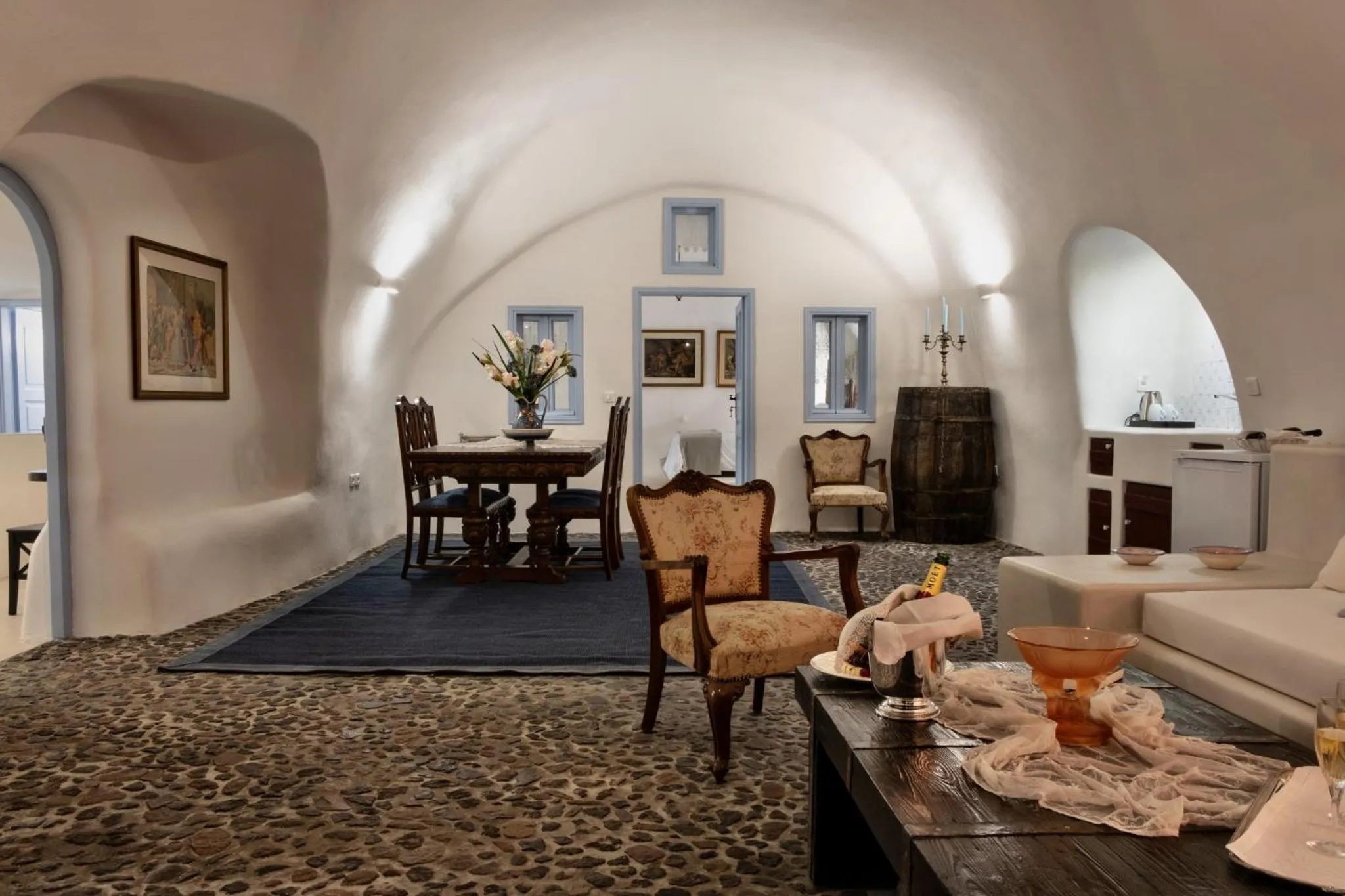 Living room in Abelis Canava Luxury Suites