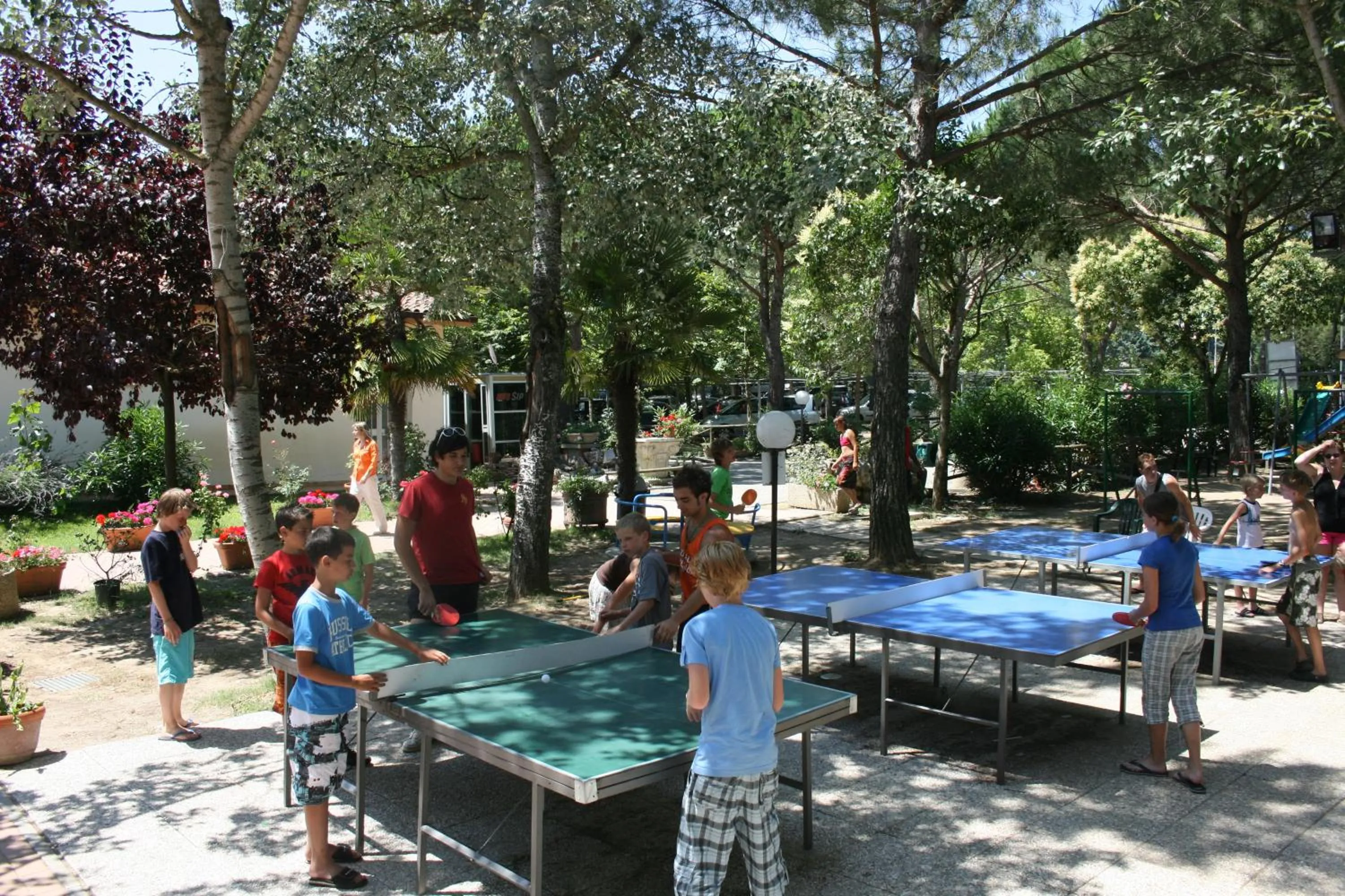 Table tennis in Badiaccia Village Camping