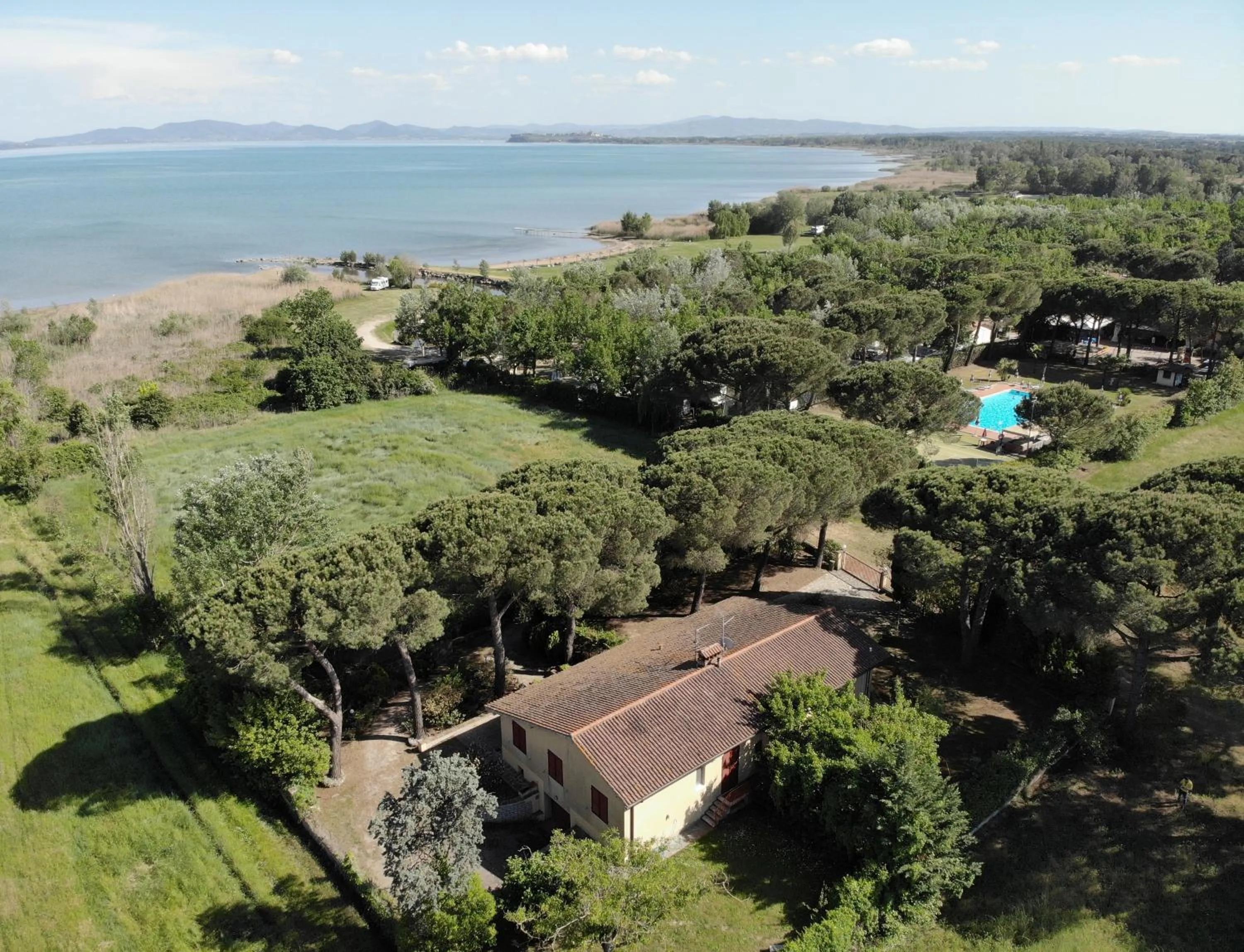 Bird's eye view in Badiaccia Village Camping