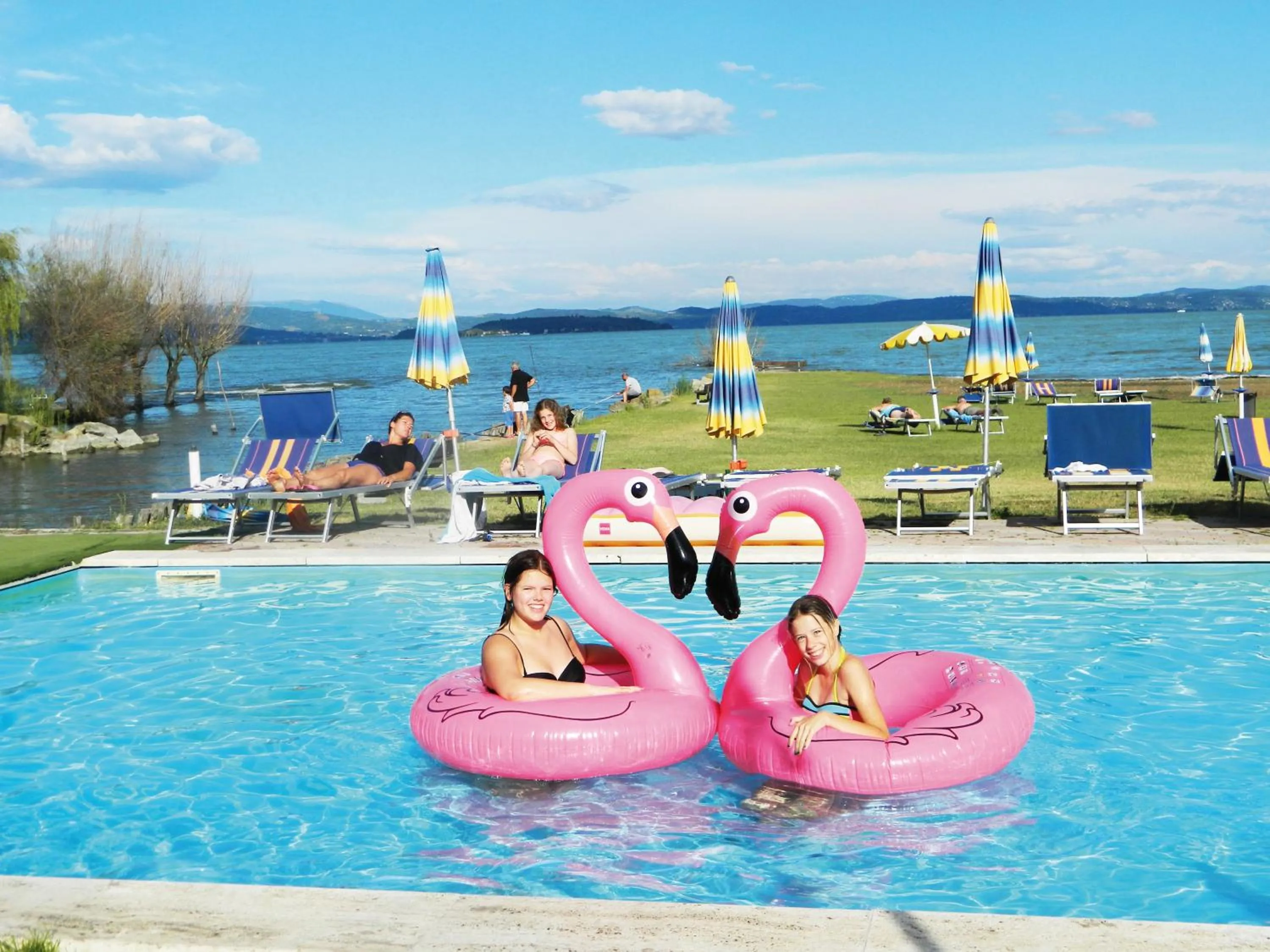 Pool view in Badiaccia Village Camping