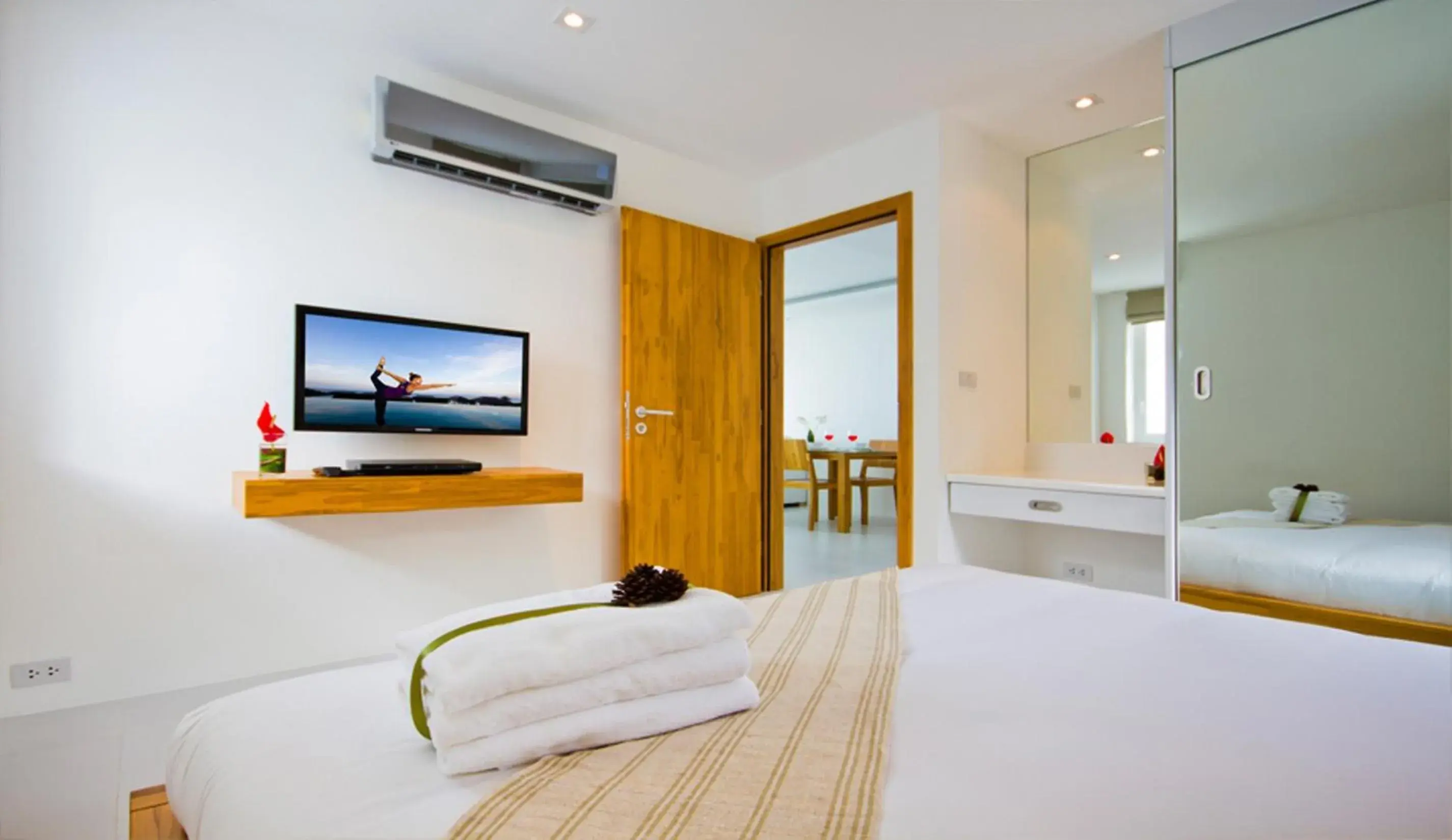 Bed in Code Samui Hotel Bed in Code Samui Hotel