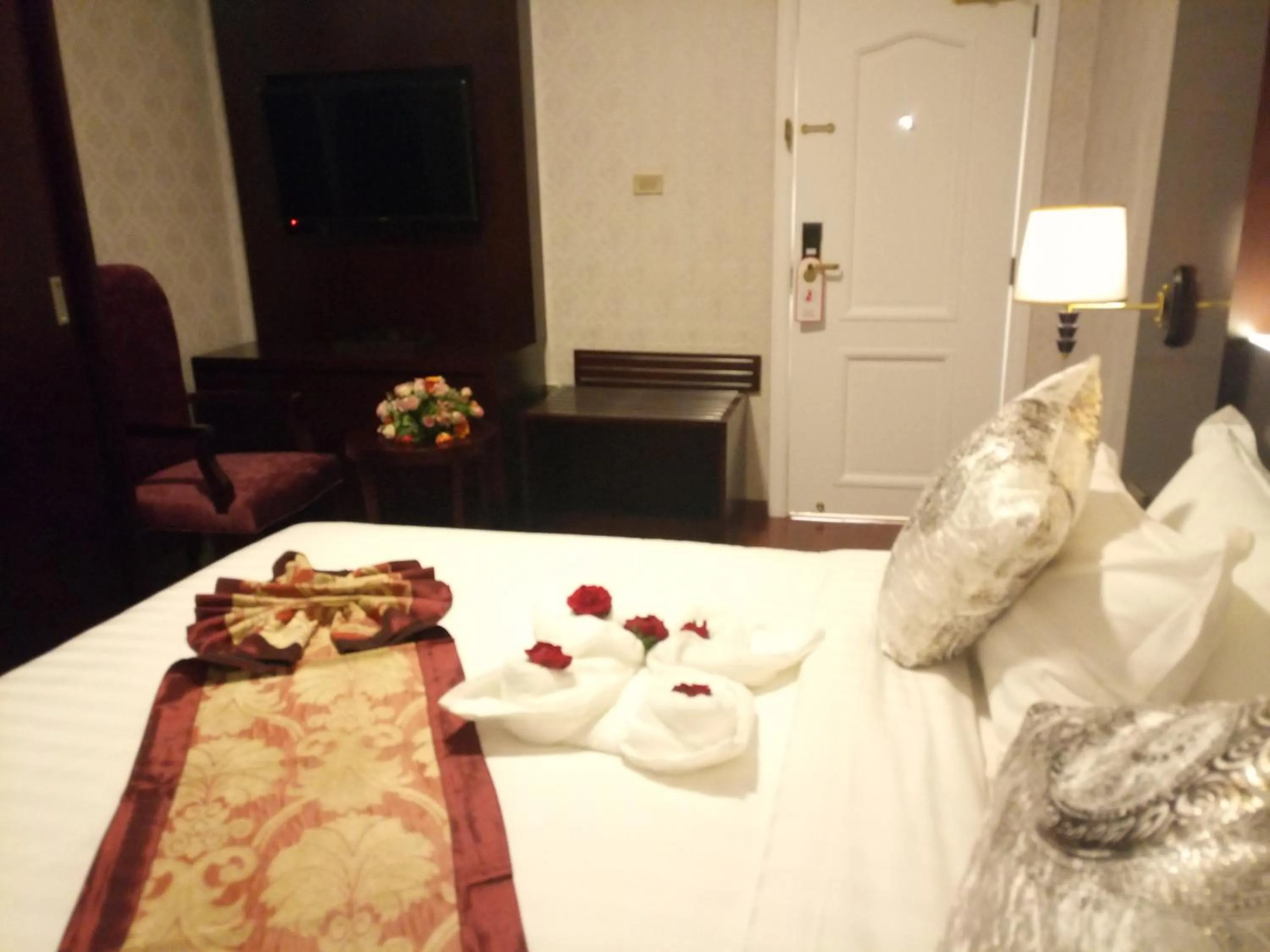 Bed in Sherar Addis Hotel