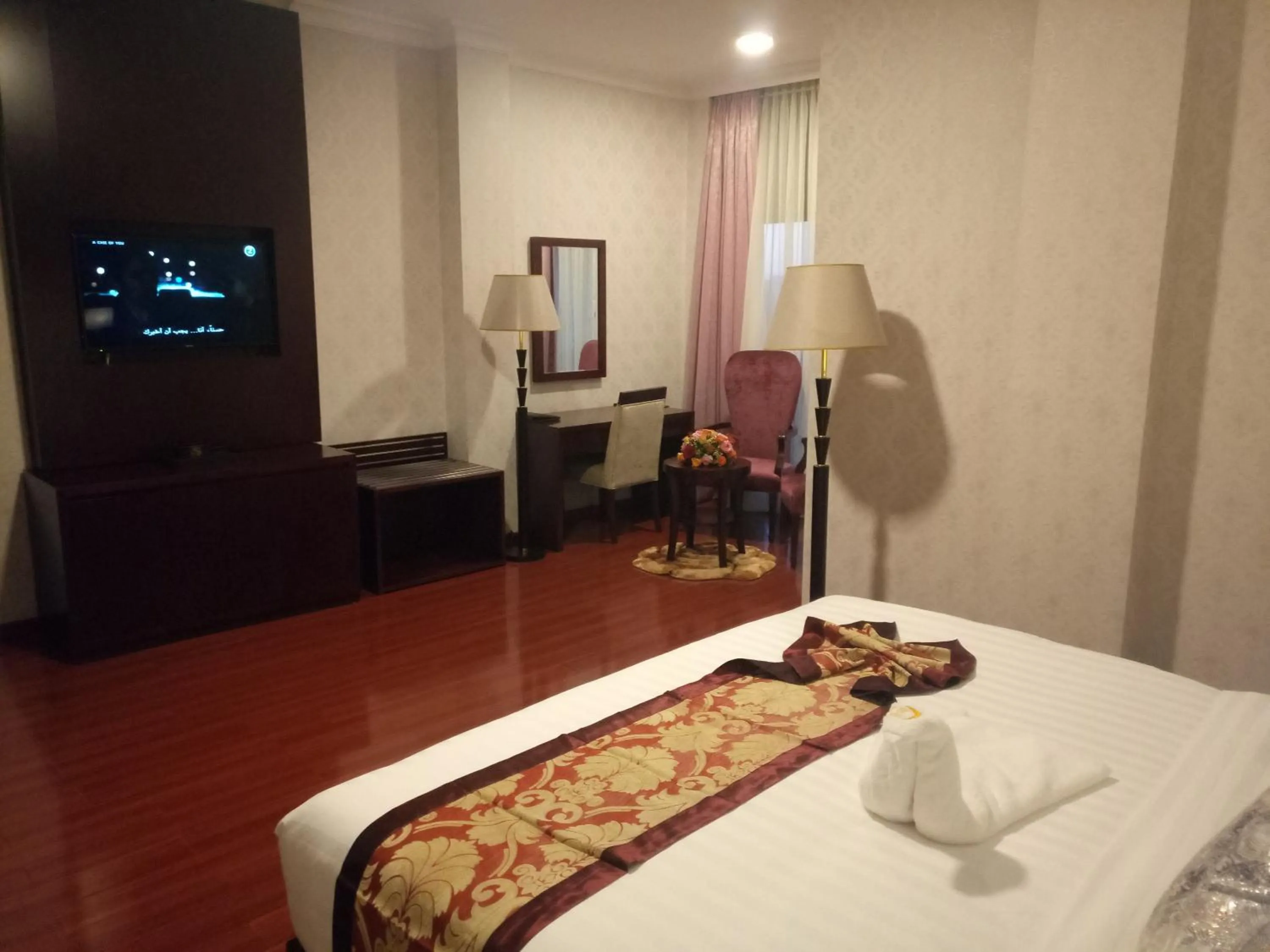 Bed in Sherar Addis Hotel