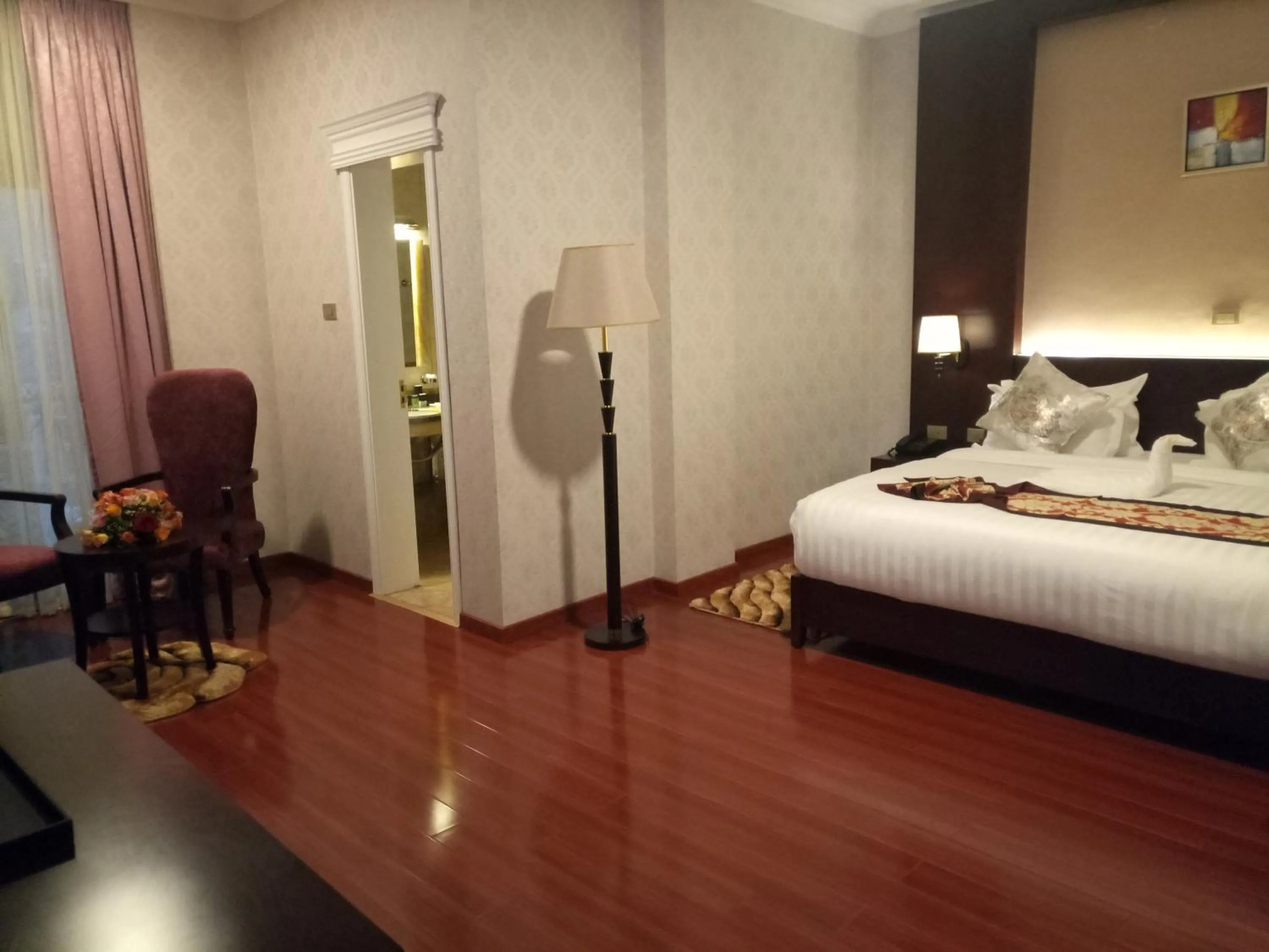 Bed in Sherar Addis Hotel