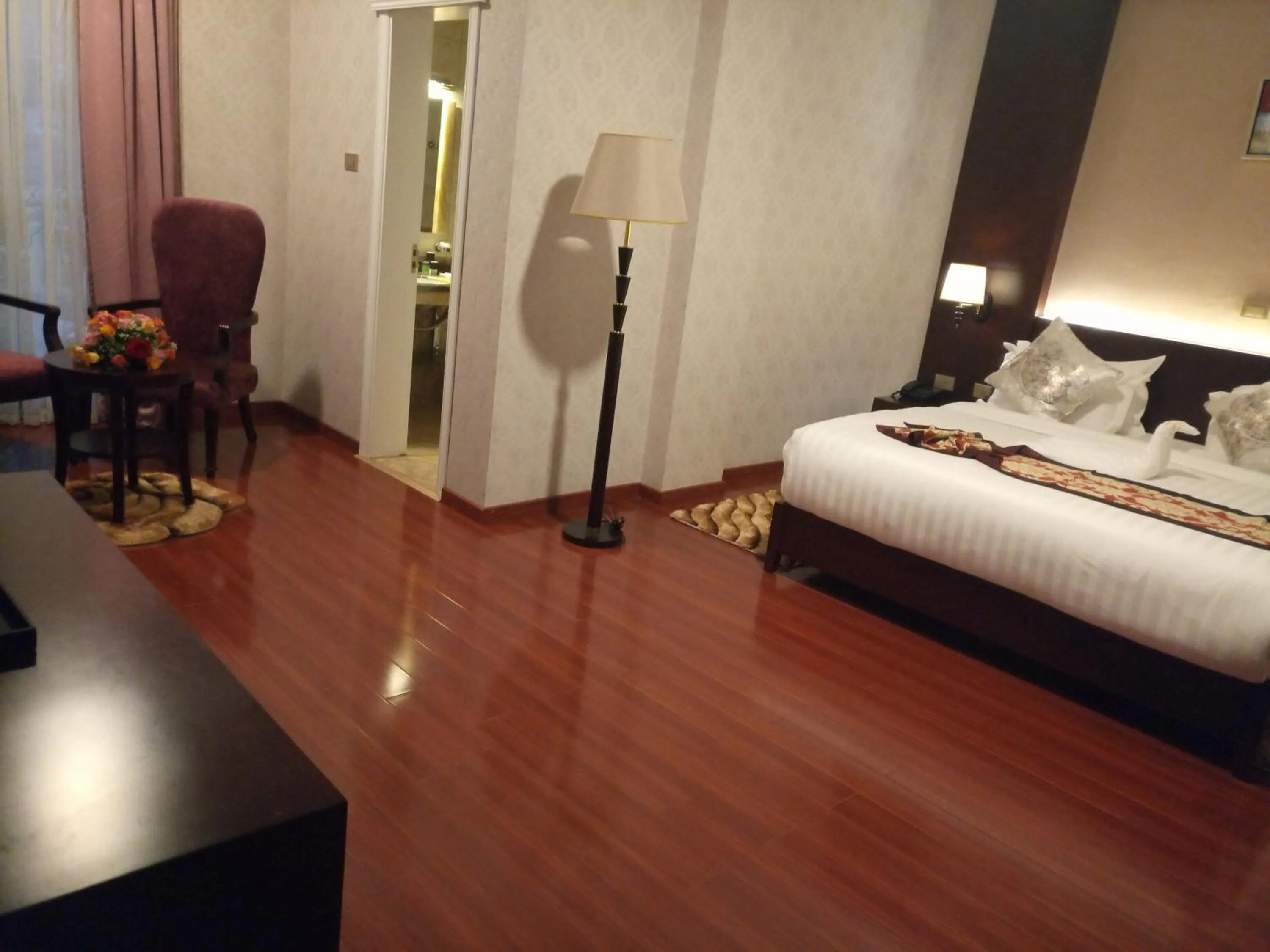 Bed in Sherar Addis Hotel