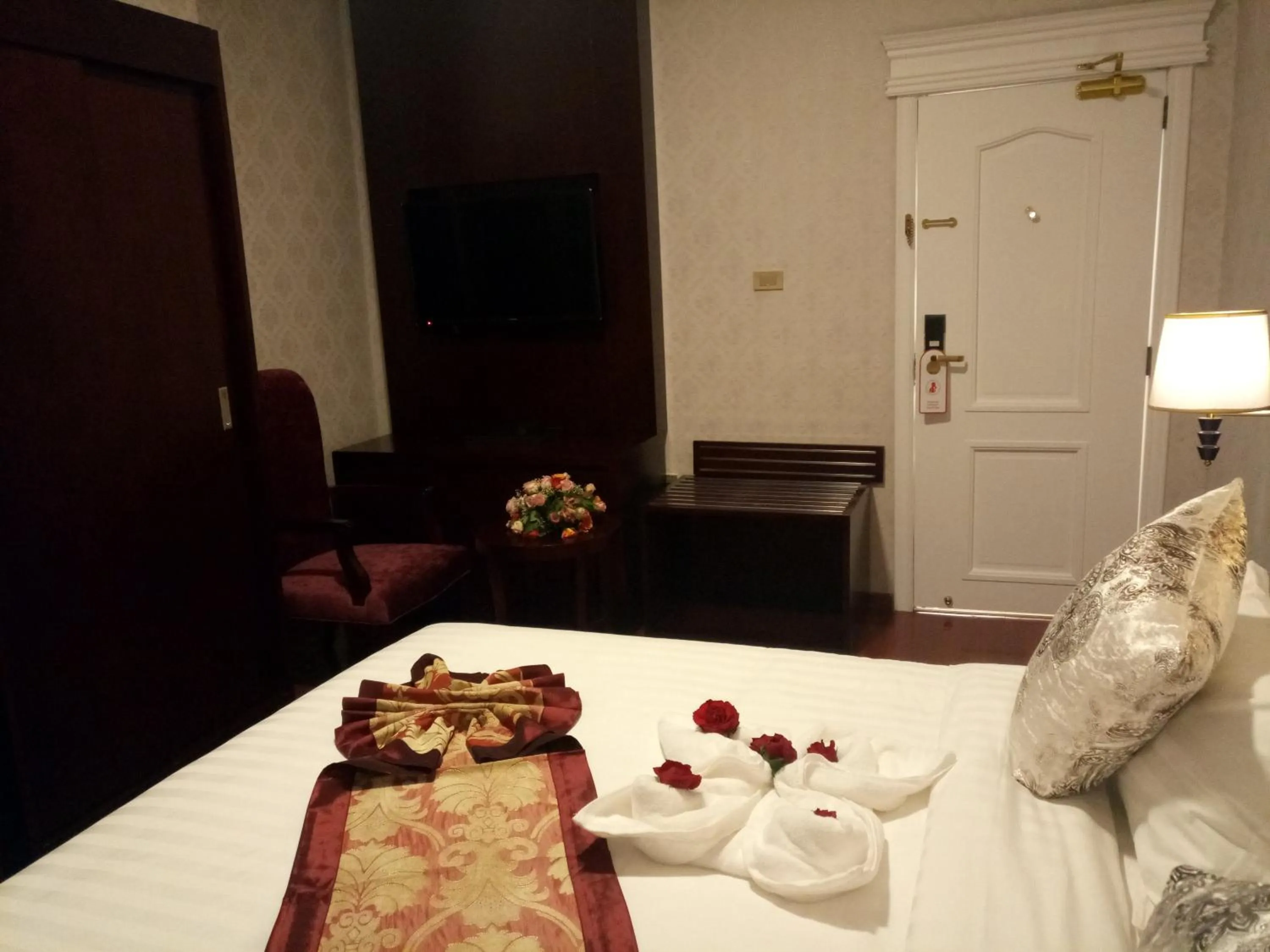 Bed in Sherar Addis Hotel