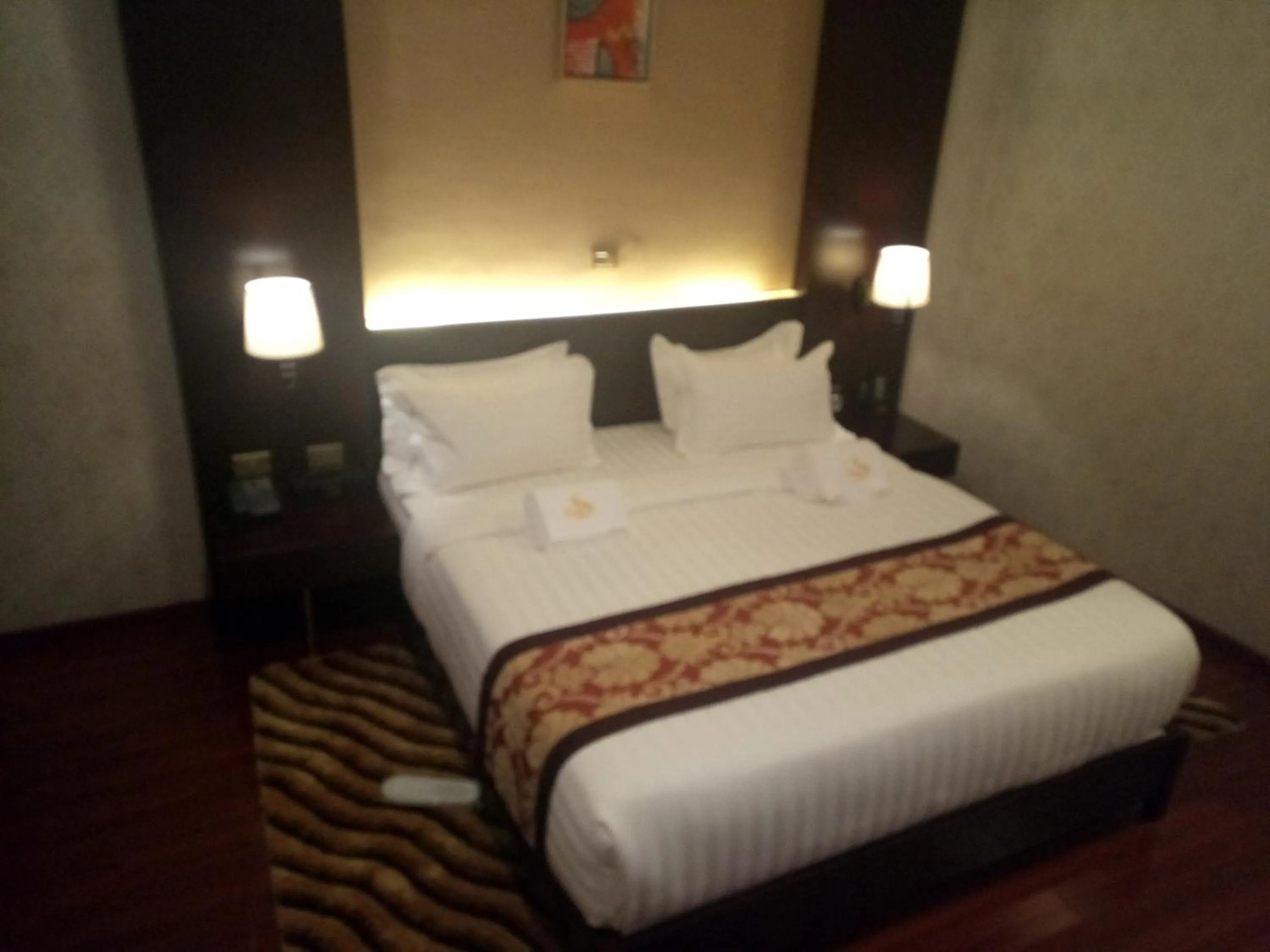 Bed in Sherar Addis Hotel