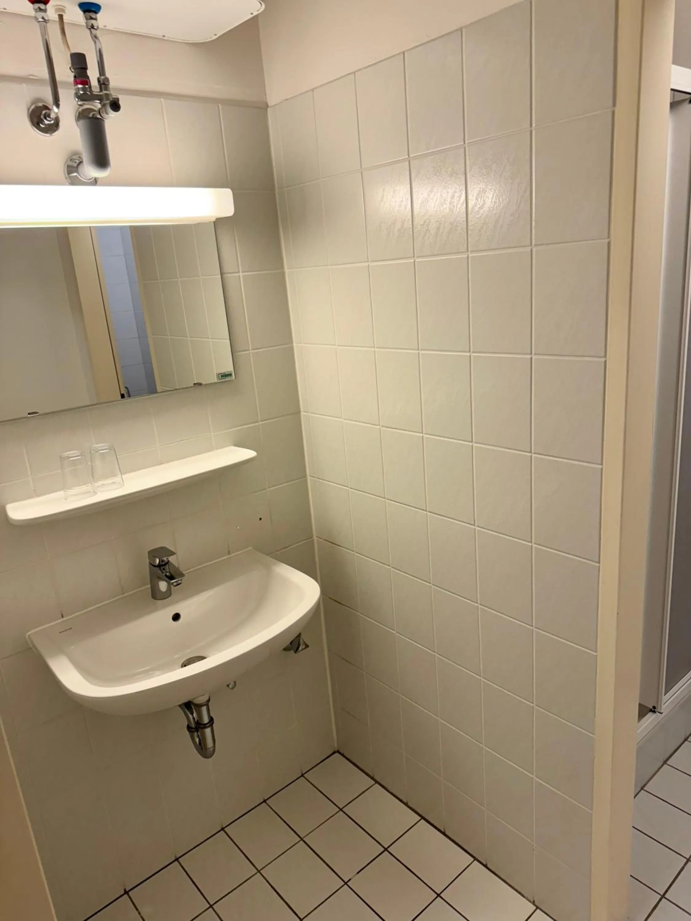 Bathroom in Stadthotel Schwerterbräu