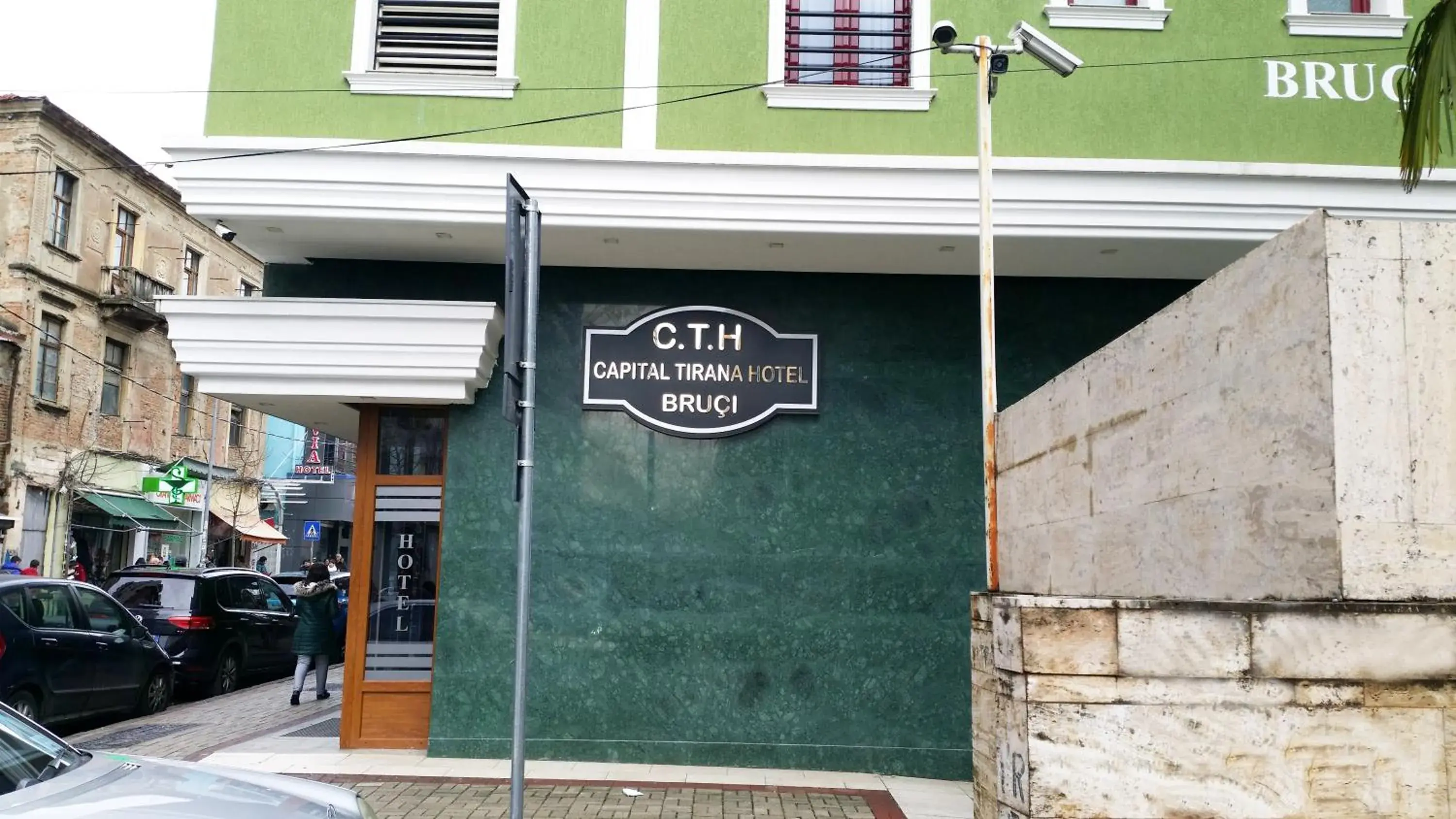 Facade/entrance in Capital Tirana Hotel Bruçi Facade/entrance in Capital Tirana Hotel Bruçi