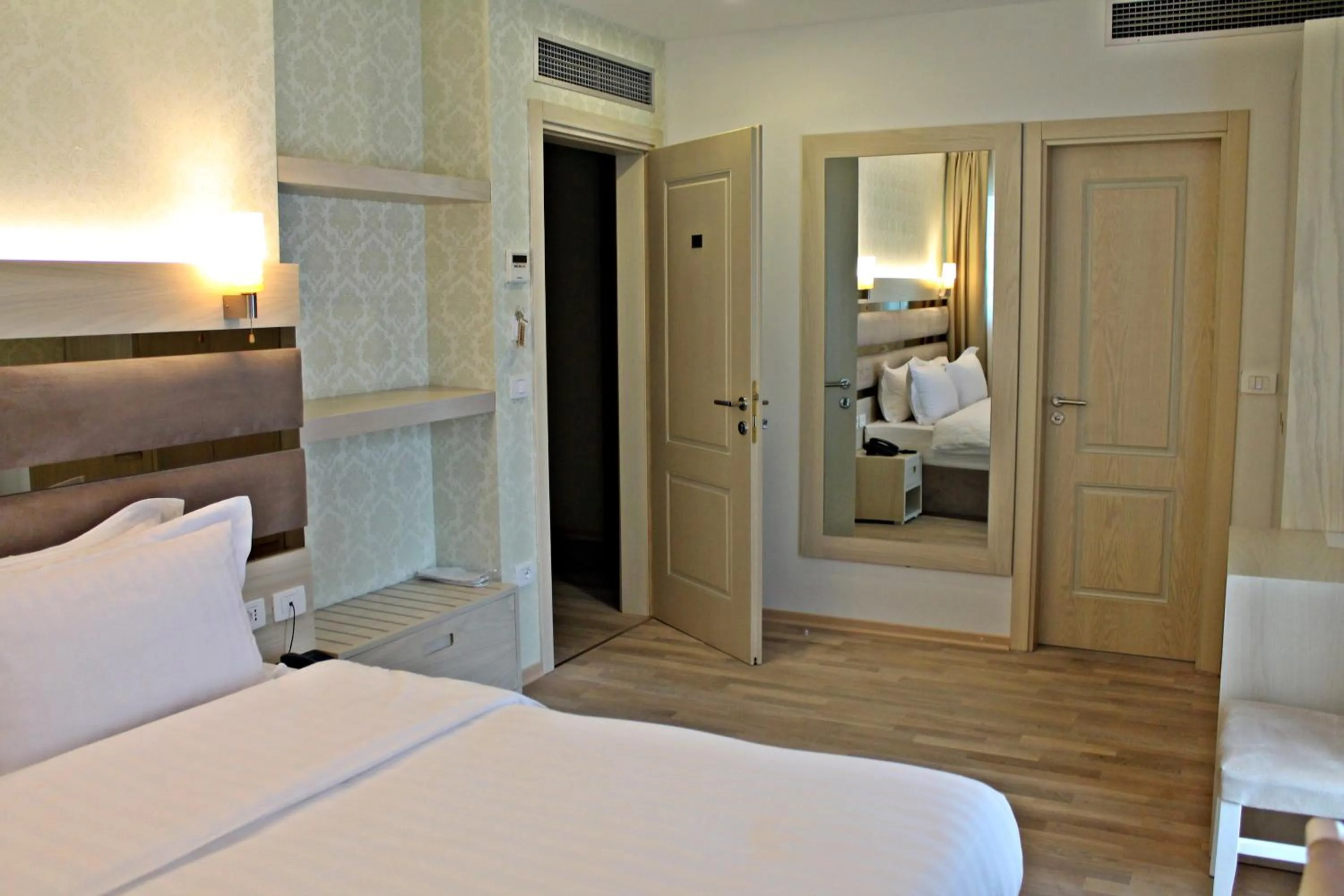 Bedroom, Bed in Capital Tirana Hotel Bruçi