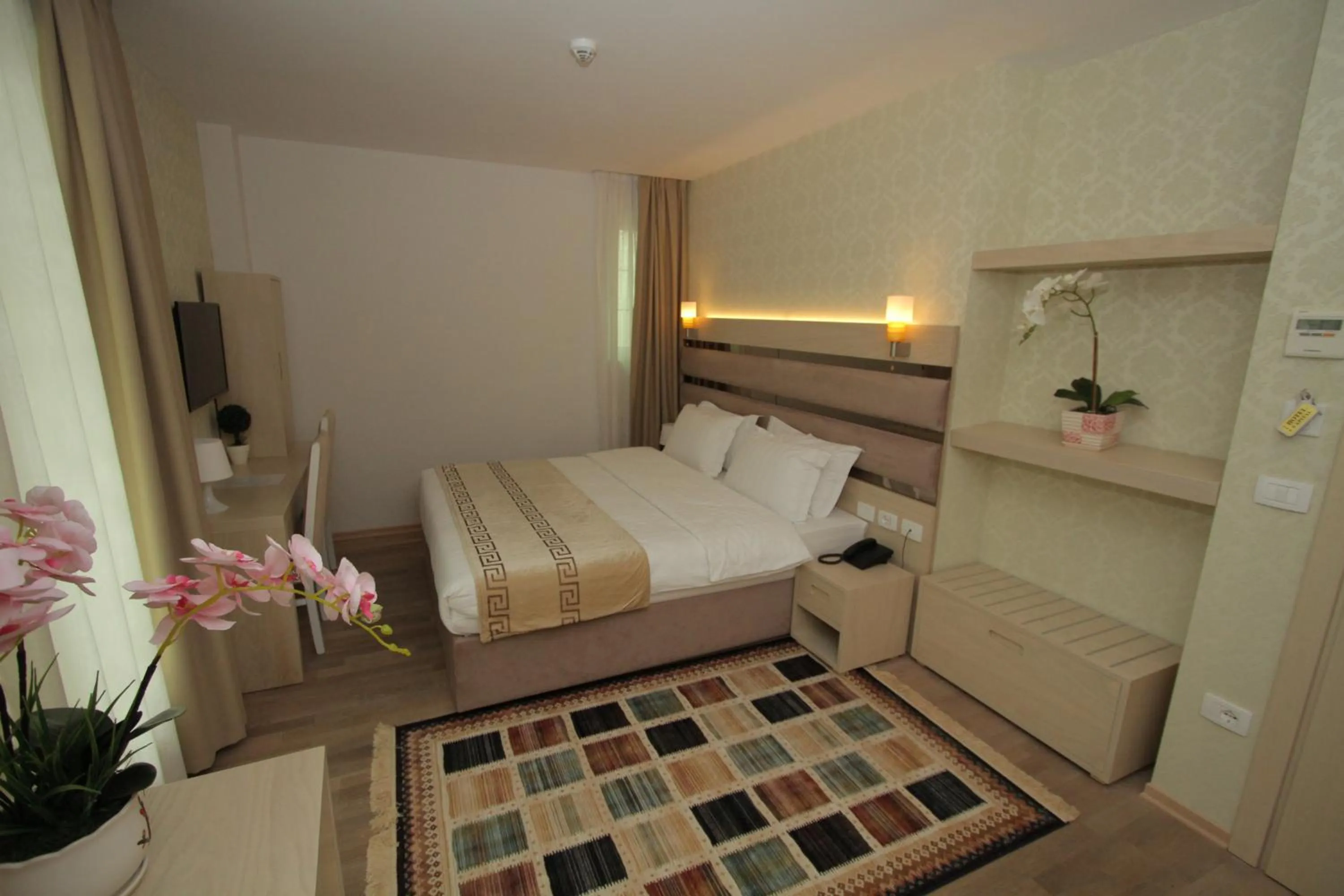 Bedroom, Bed in Capital Tirana Hotel Bruçi