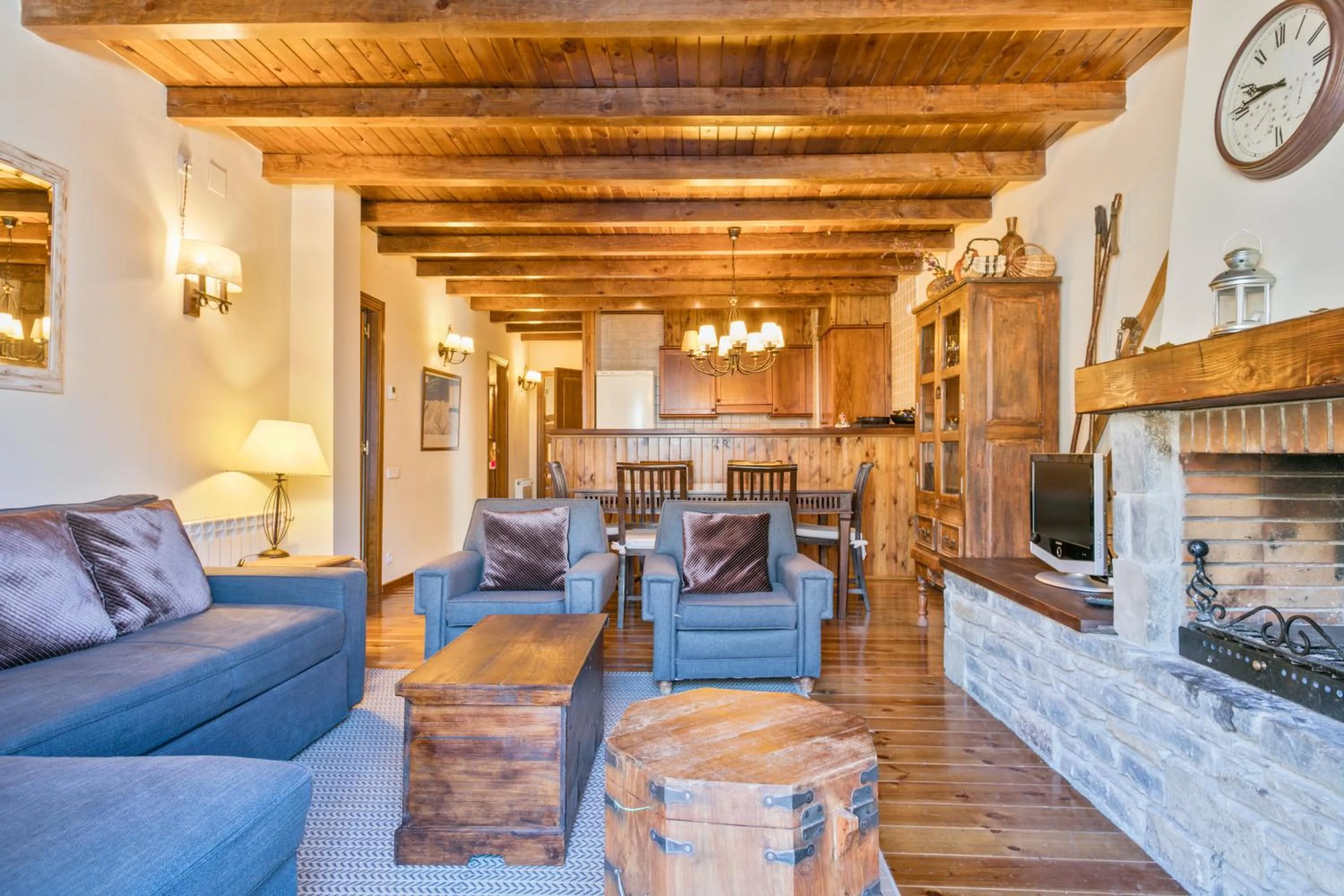 Living room in Baqueira Apartamentos Cota 1700 a pie de pistas