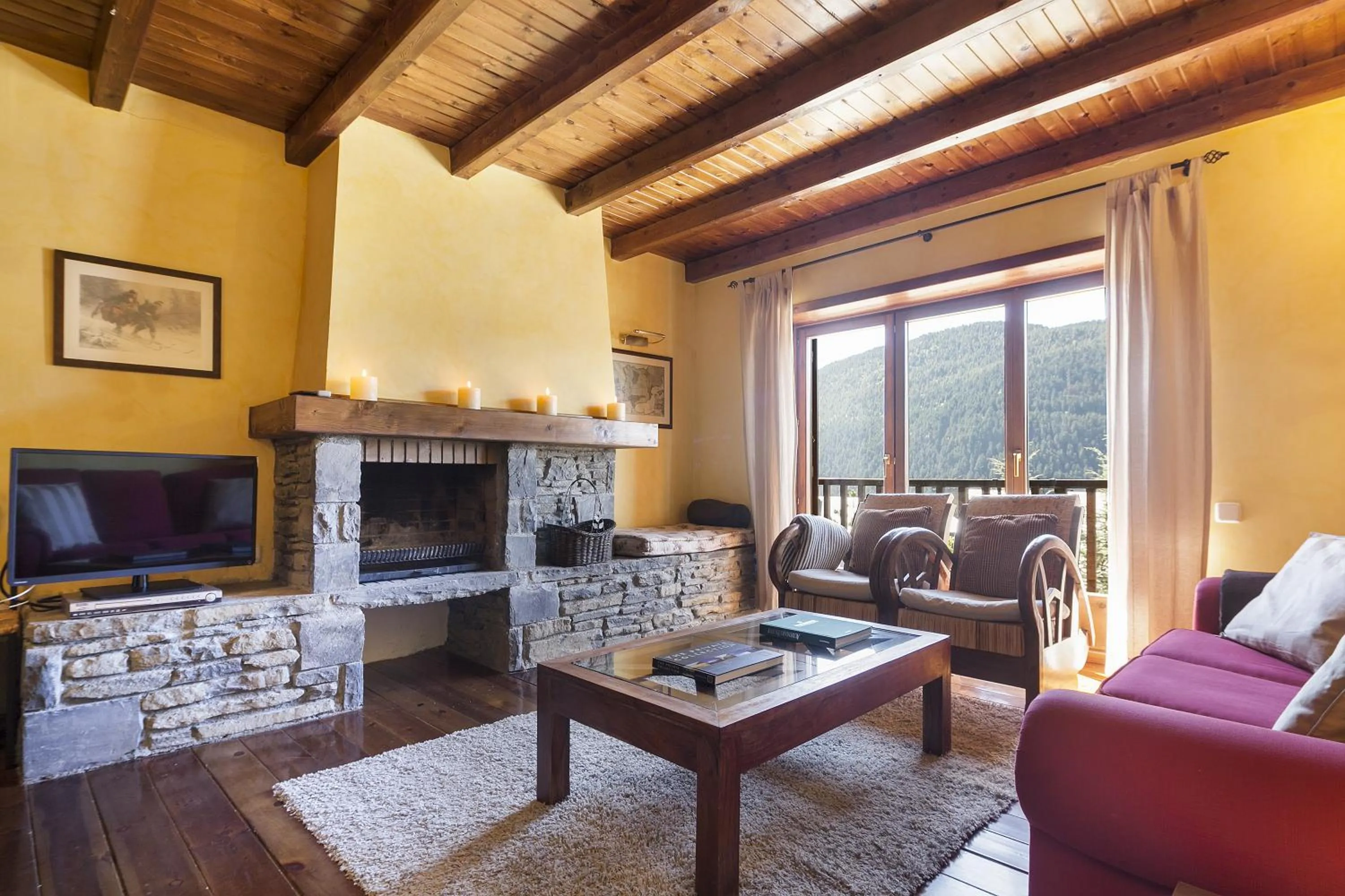 Living room in Baqueira Apartamentos Cota 1700 a pie de pistas