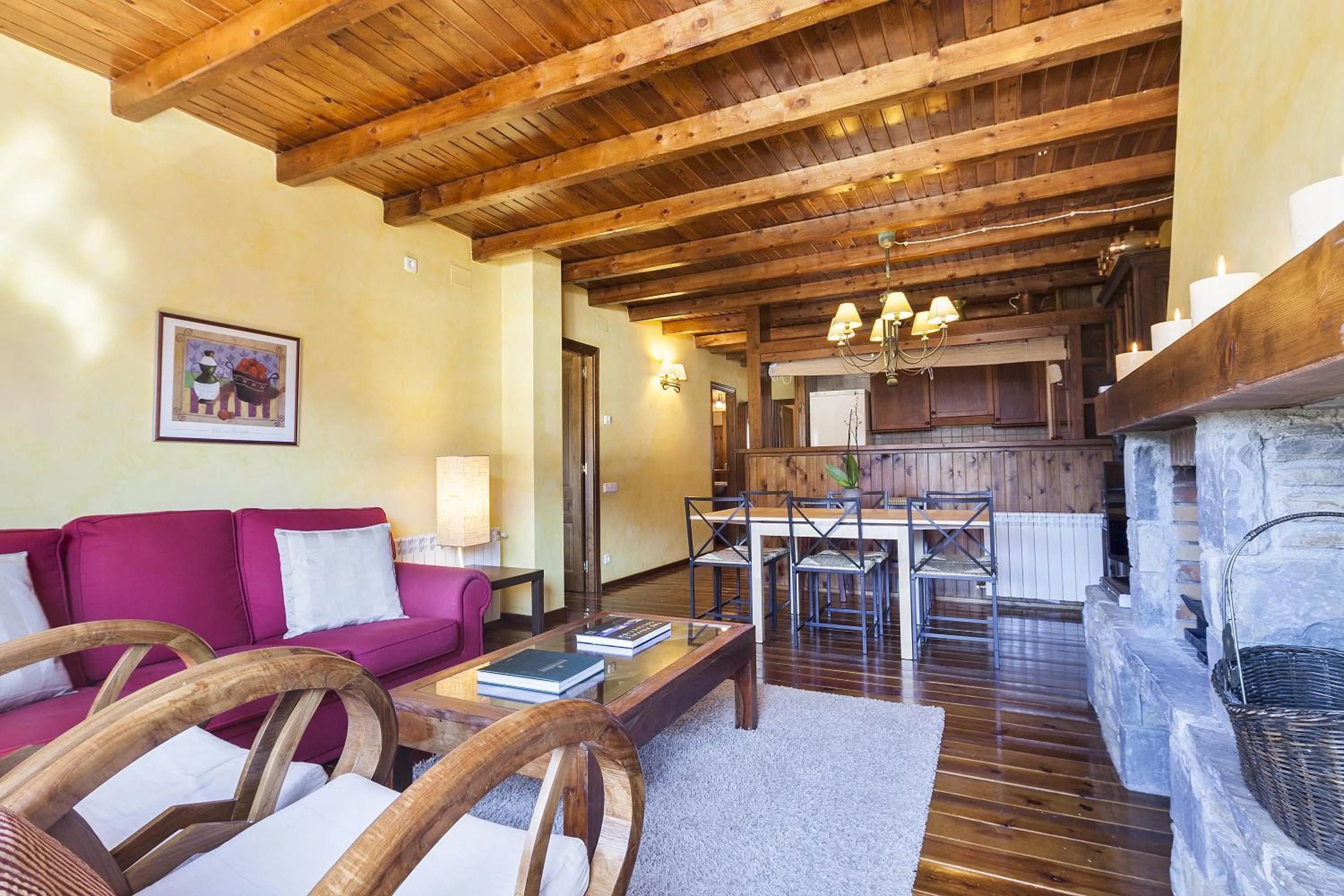 Living room in Baqueira Apartamentos Cota 1700 a pie de pistas