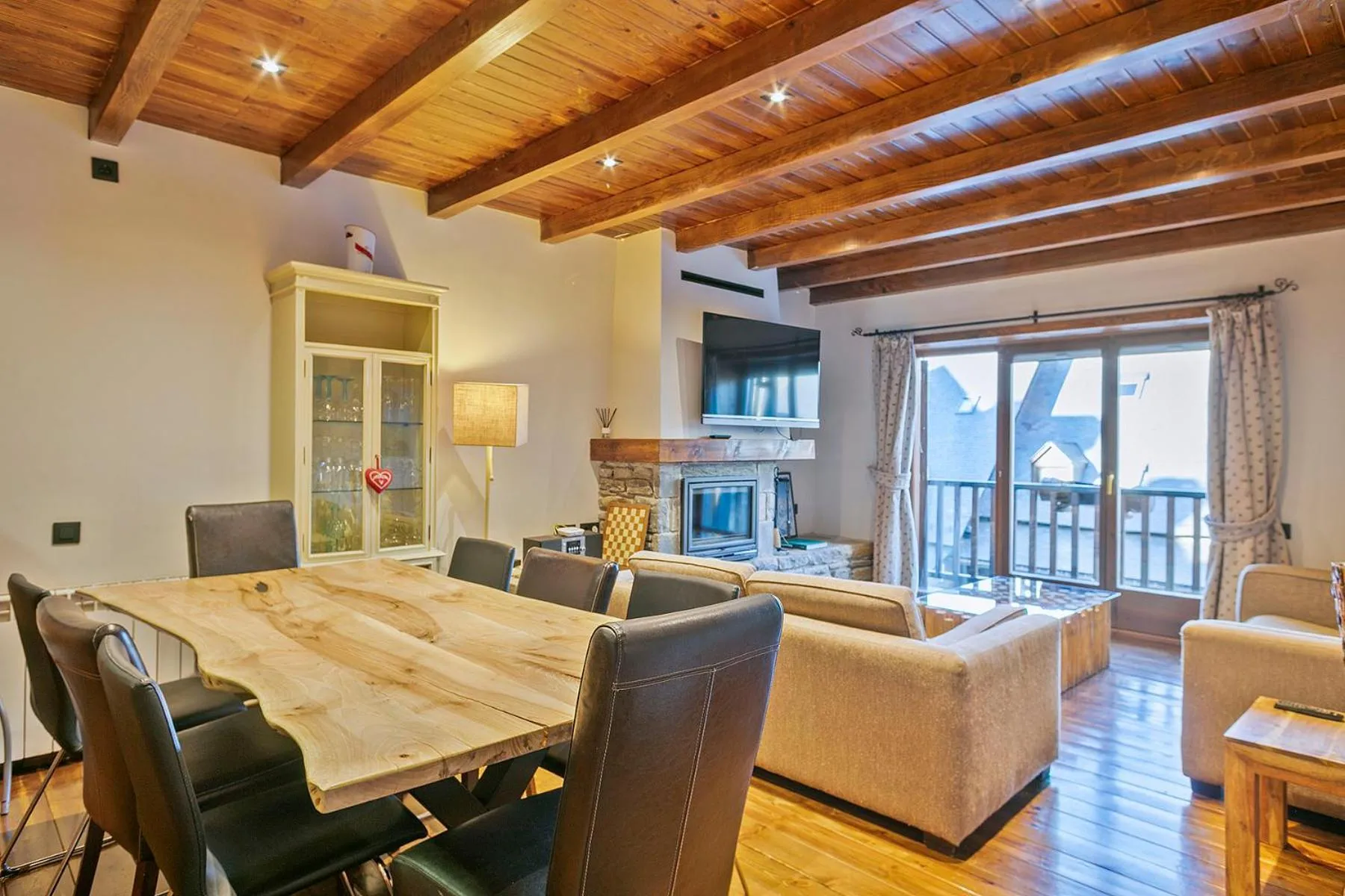 Living room in Baqueira Apartamentos Cota 1700 a pie de pistas