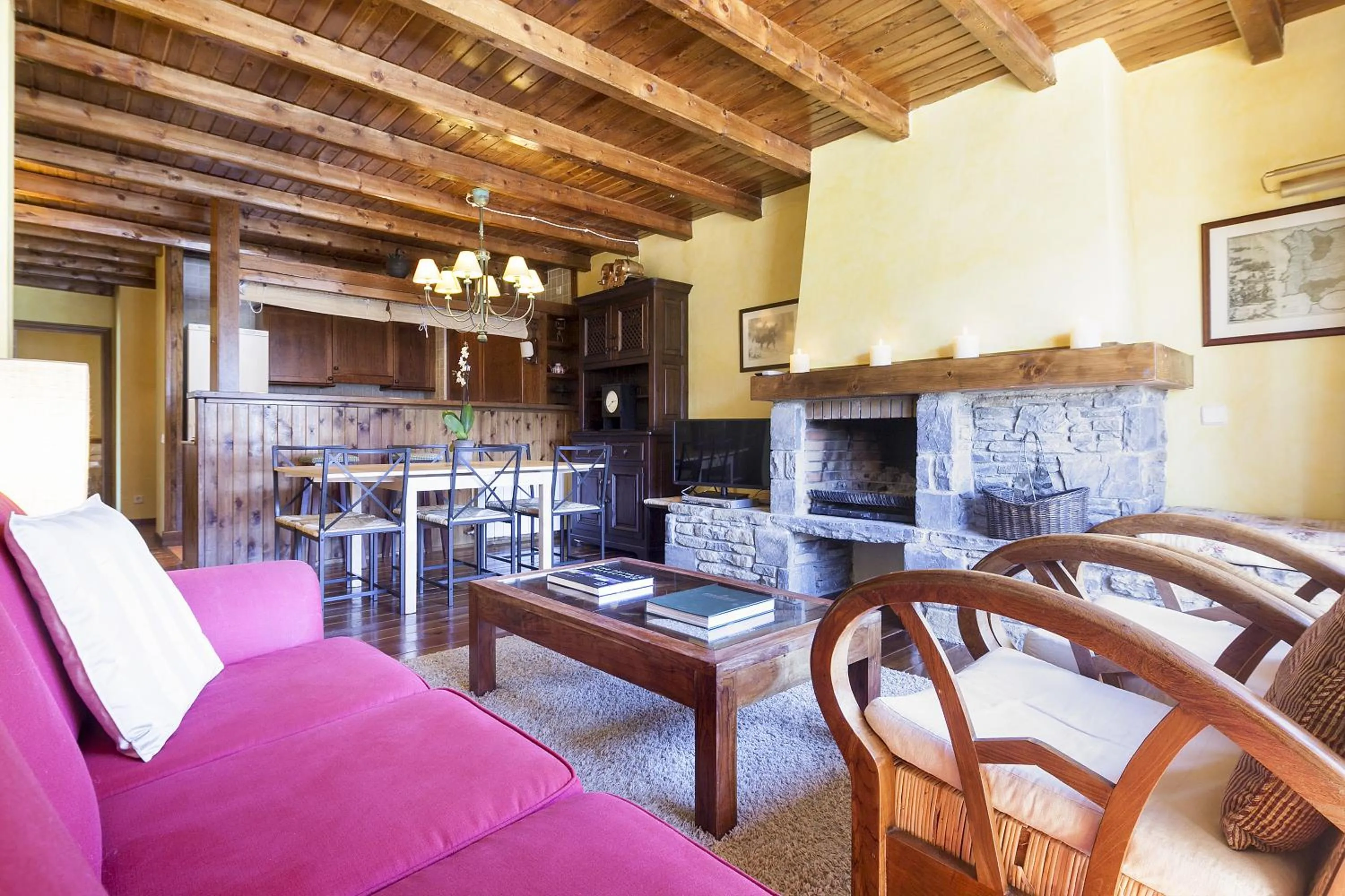 Living room in Baqueira Apartamentos Cota 1700 a pie de pistas