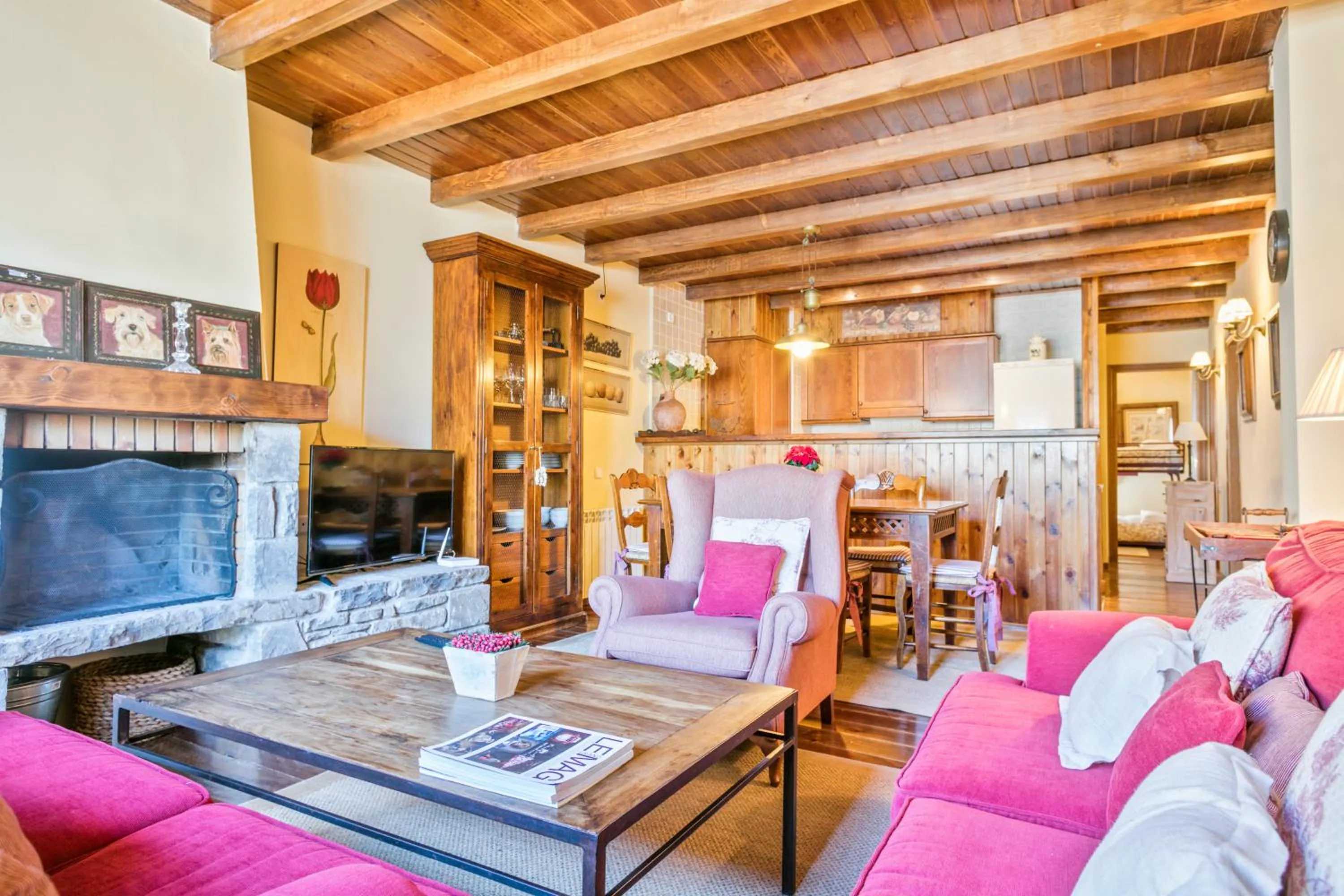 Living room in Baqueira Apartamentos Cota 1700 a pie de pistas