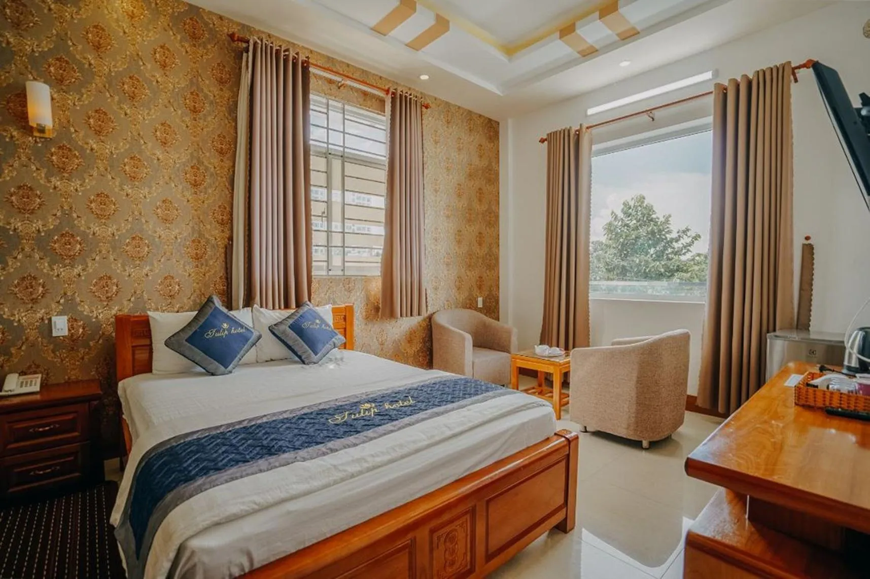 Photo of the whole room, Bed in Tulip Hotel